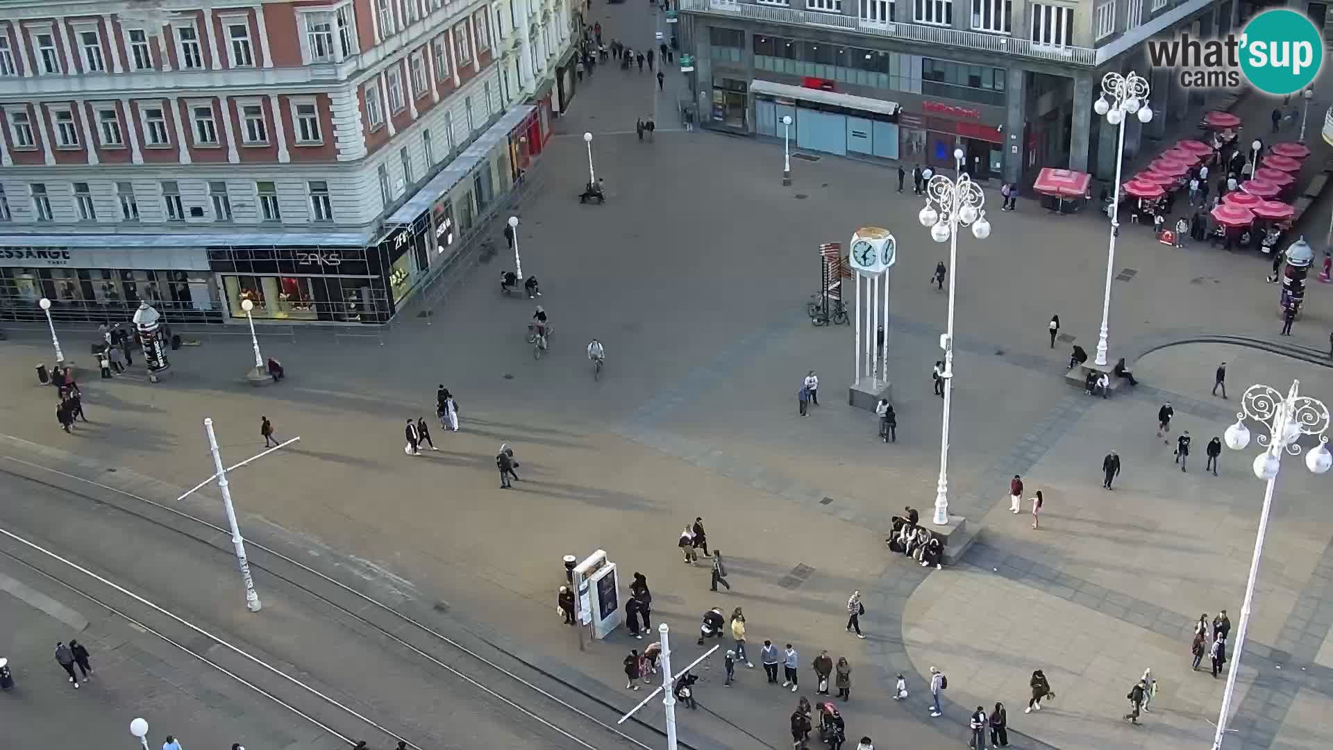 Plaza Ban Jelačić camera en vivo Zagreb – Hotel Dubrovnik