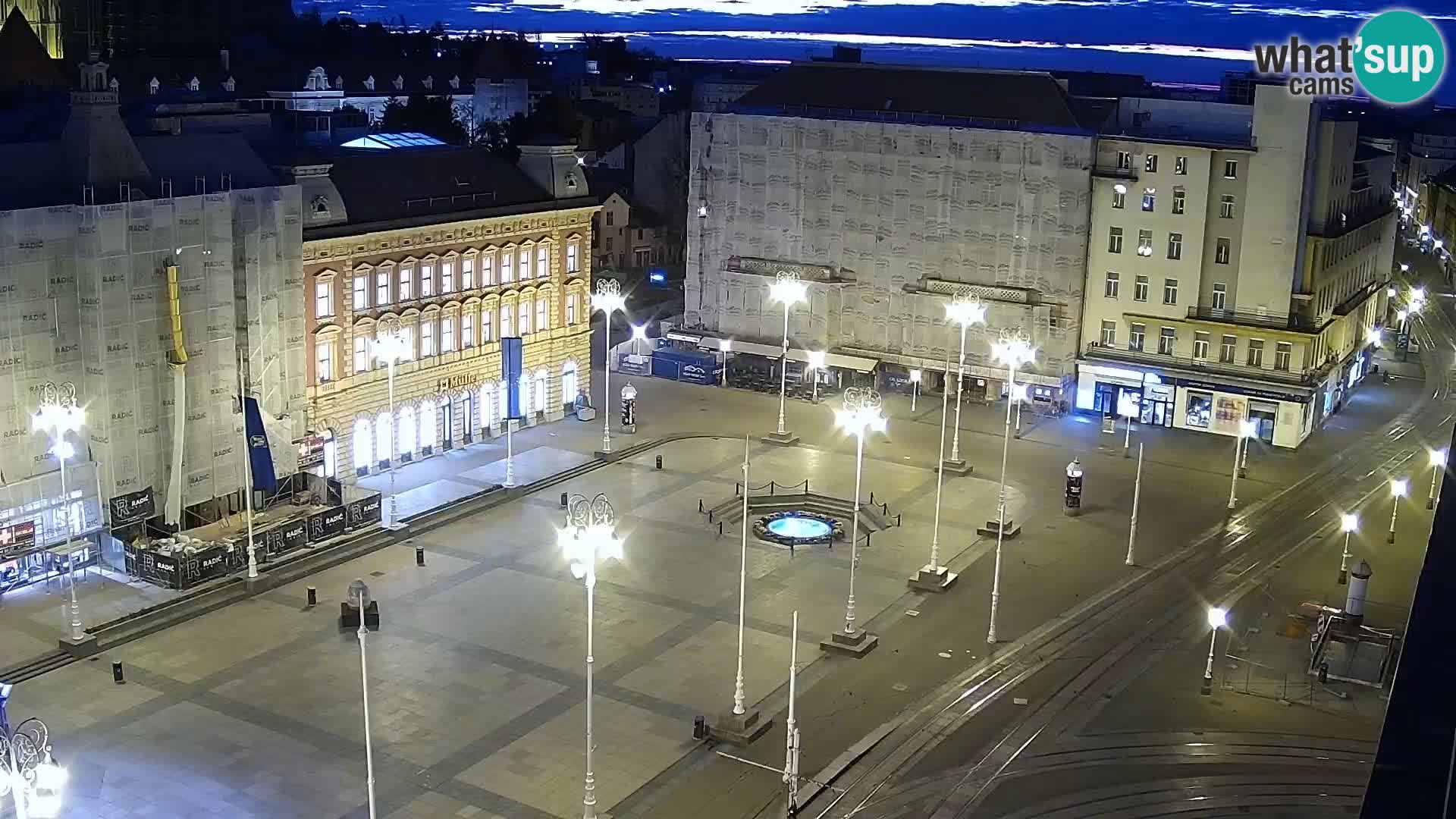 Plaza Ban Jelačić camera en vivo Zagreb – Hotel Dubrovnik