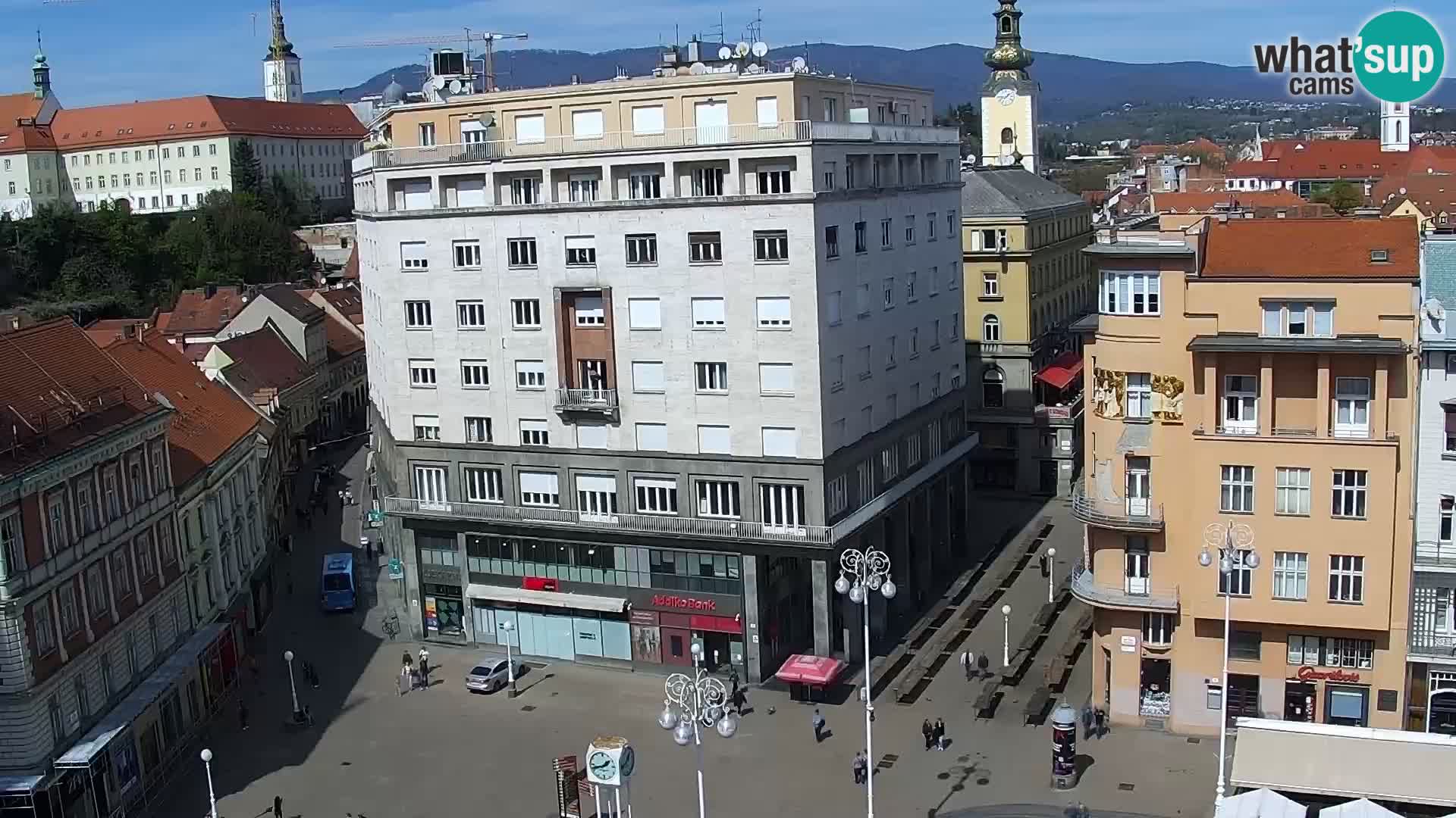 Trg Bana Jelačića v živo Zagreb – Hotel Dubrovnik