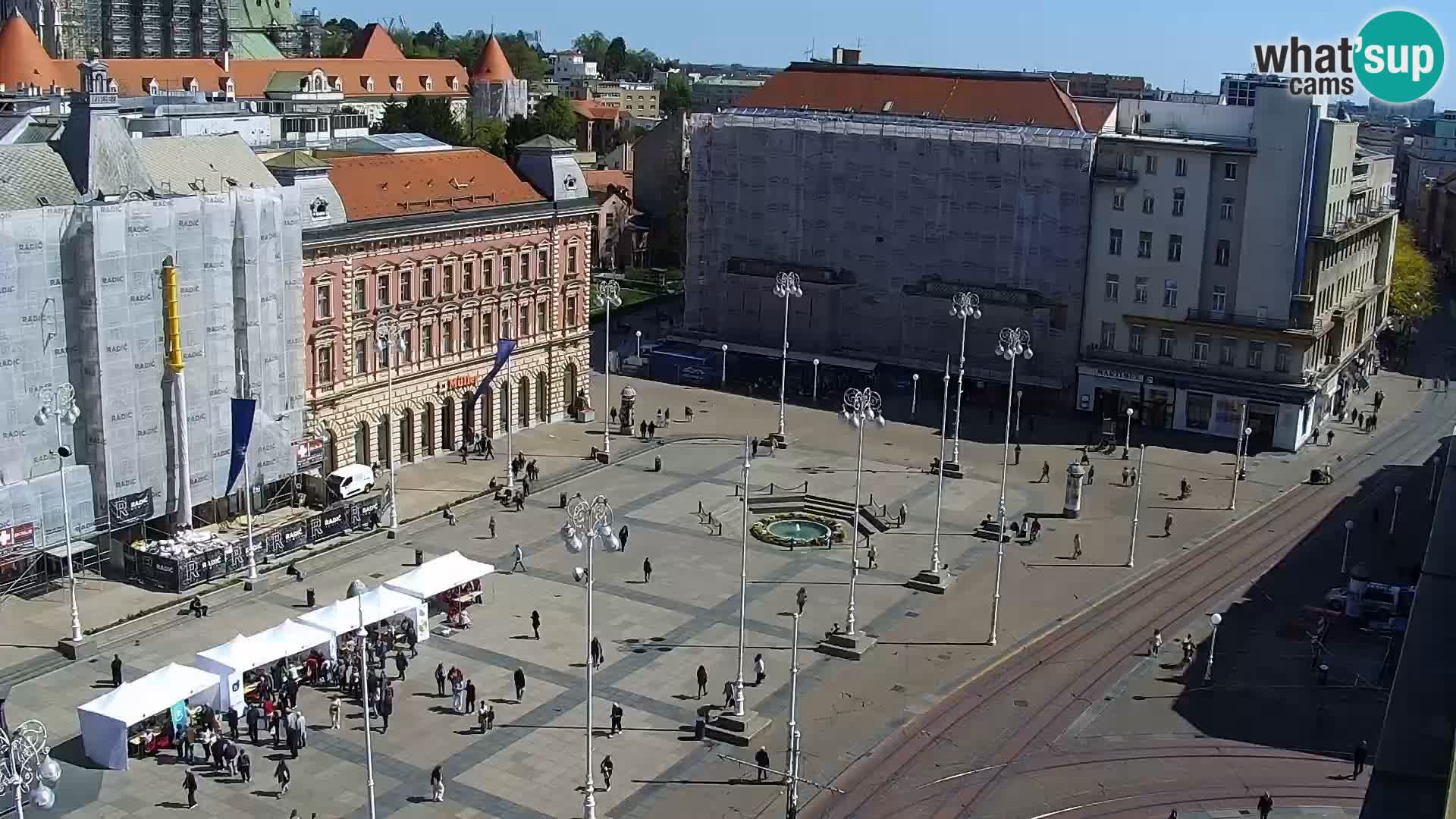 Plaza Ban Jelačić camera en vivo Zagreb – Hotel Dubrovnik