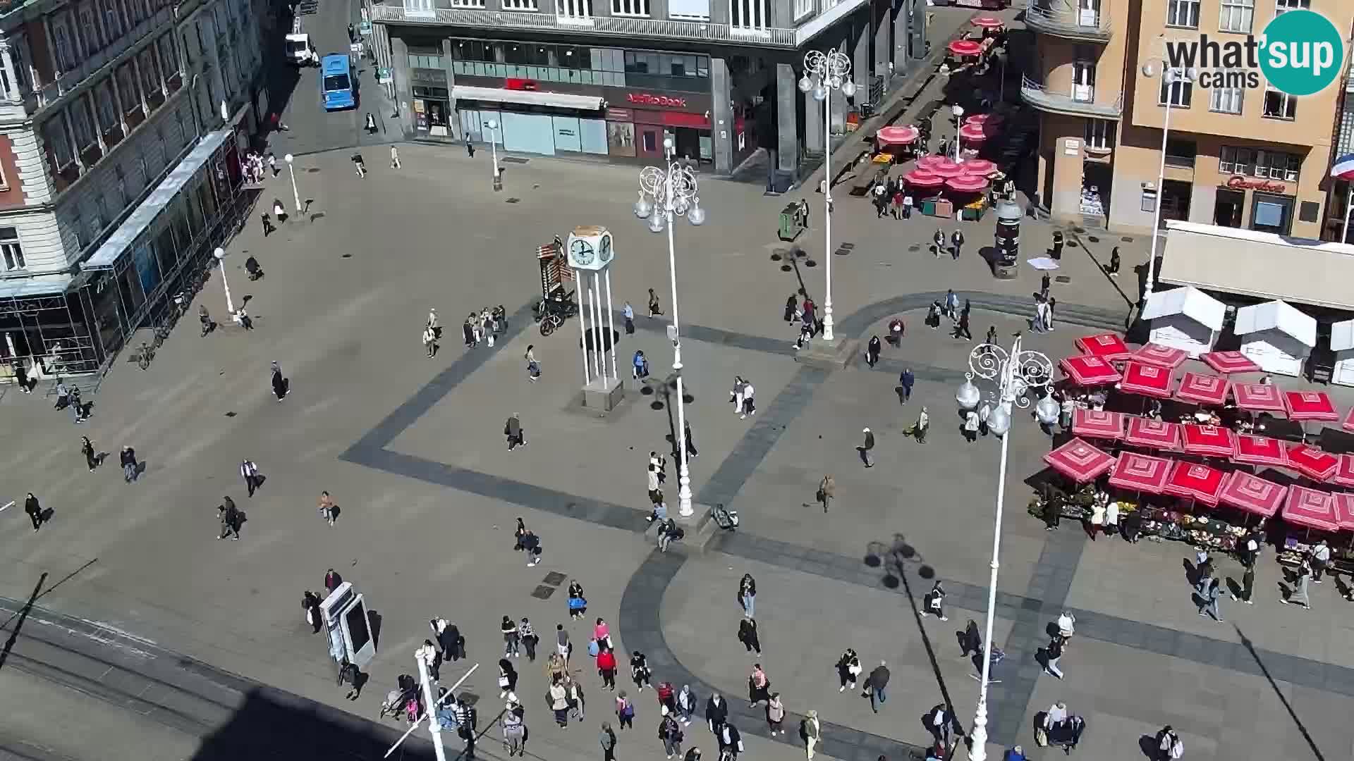 Piazza Ban Jelačić livecam Zagreb – Hotel Dubrovnik