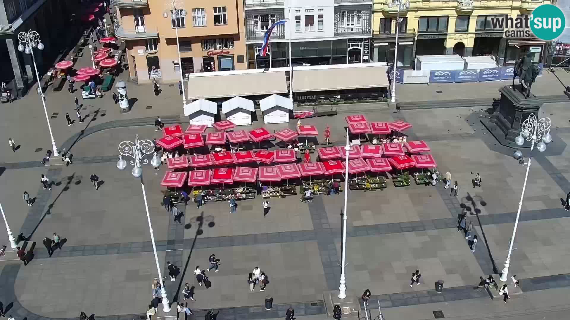 Trg Bana Jelačića v živo Zagreb – Hotel Dubrovnik