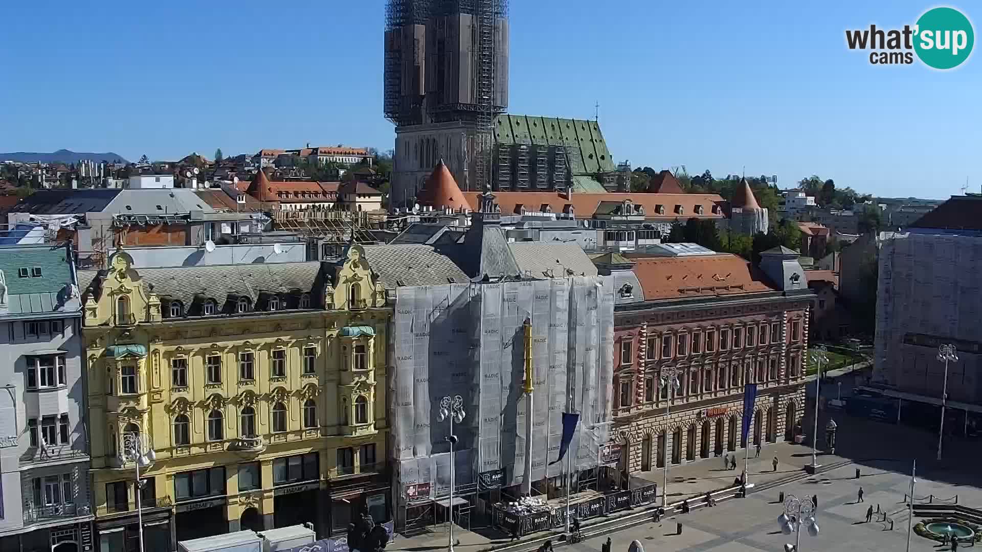 Plaza Ban Jelačić camera en vivo Zagreb – Hotel Dubrovnik