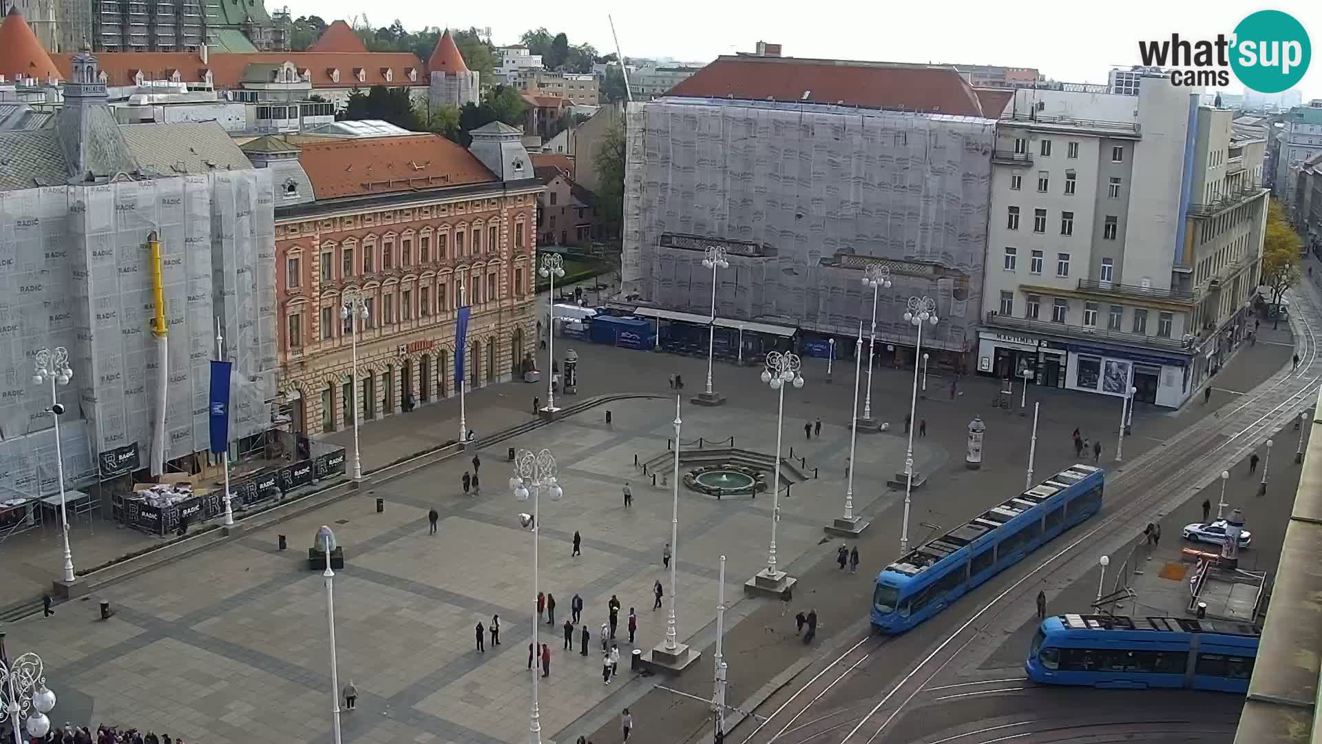 Trg Bana Jelačića web kamera Zagreb – Hotel Dubrovnik