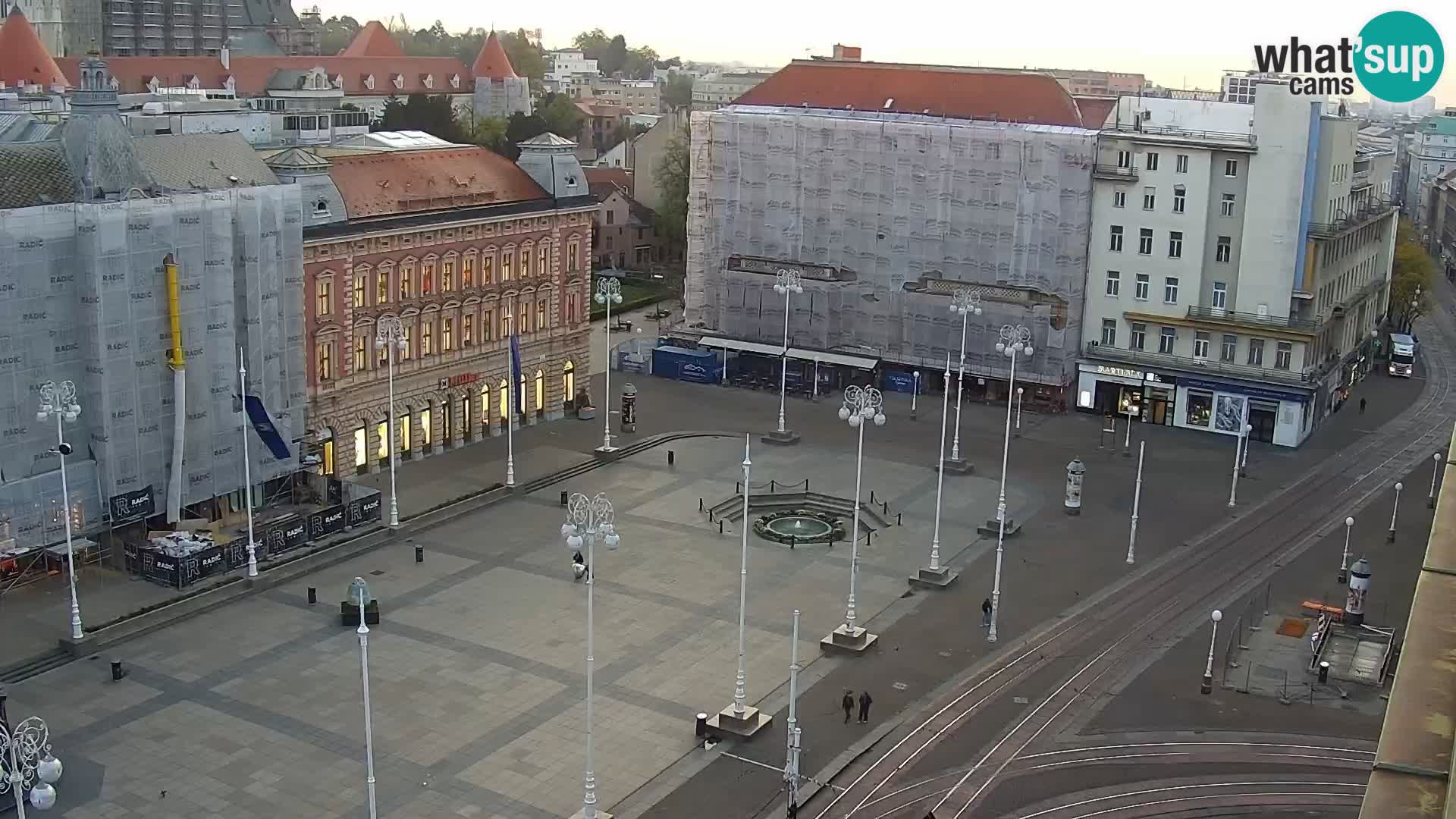 LIVE Webcam Zagreb Hotel Dubrovnik | Ban Jelačić square