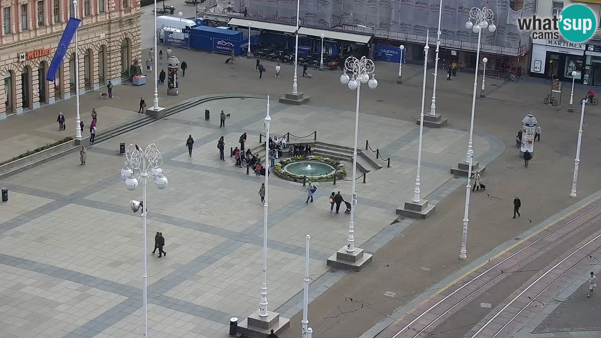 Plaza Ban Jelačić camera en vivo Zagreb – Hotel Dubrovnik