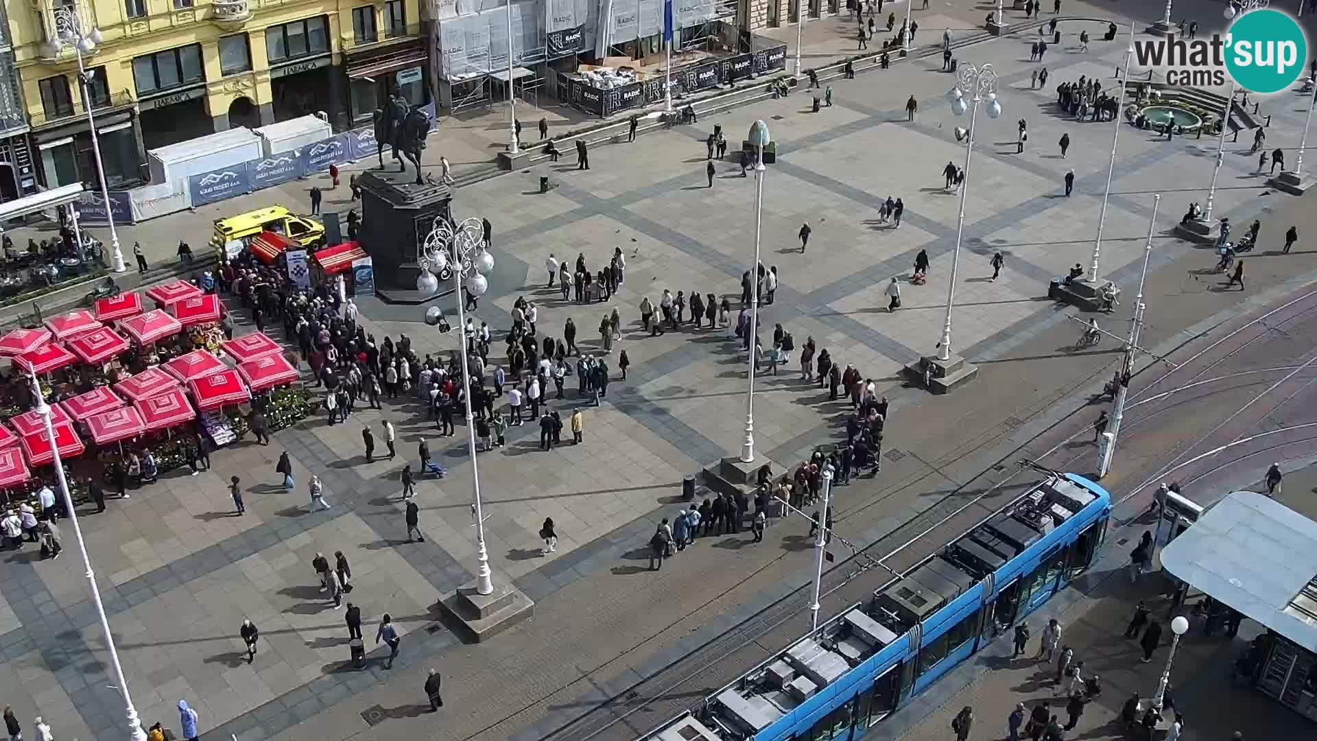 Plaza Ban Jelačić camera en vivo Zagreb – Hotel Dubrovnik