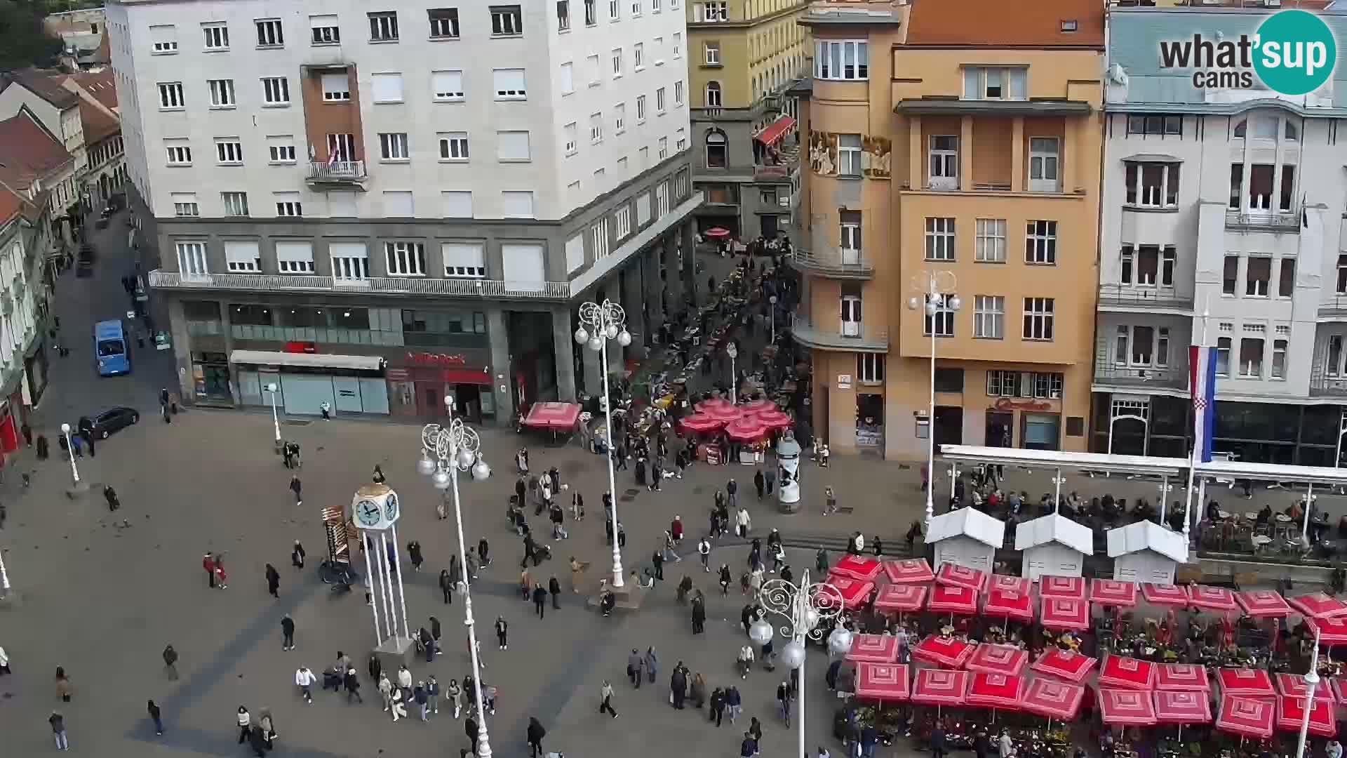 Piazza Ban Jelačić livecam Zagreb – Hotel Dubrovnik