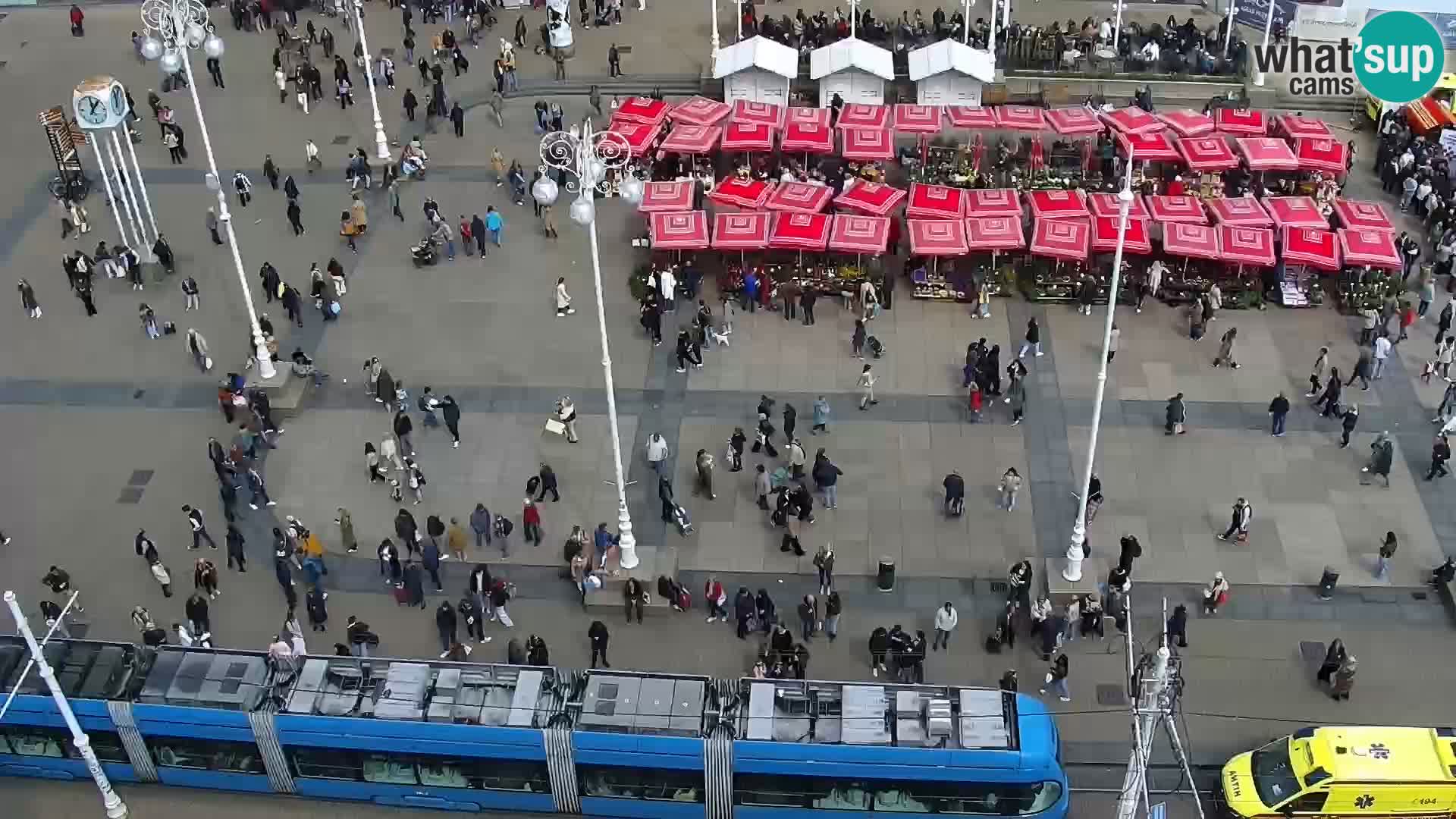 LIVE Webcam Zagreb Hotel Dubrovnik | Ban Jelačić square