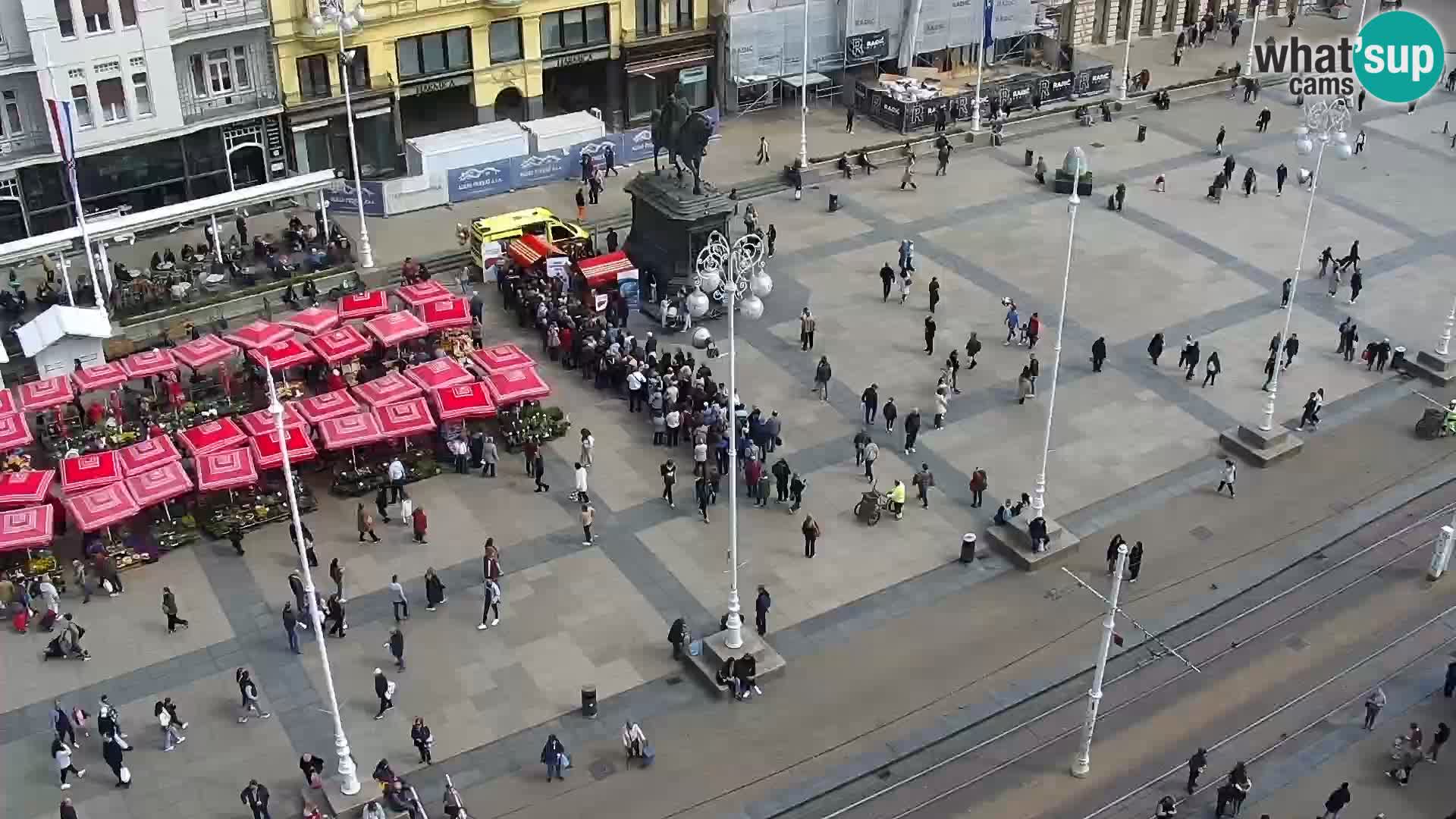 Plaza Ban Jelačić camera en vivo Zagreb – Hotel Dubrovnik