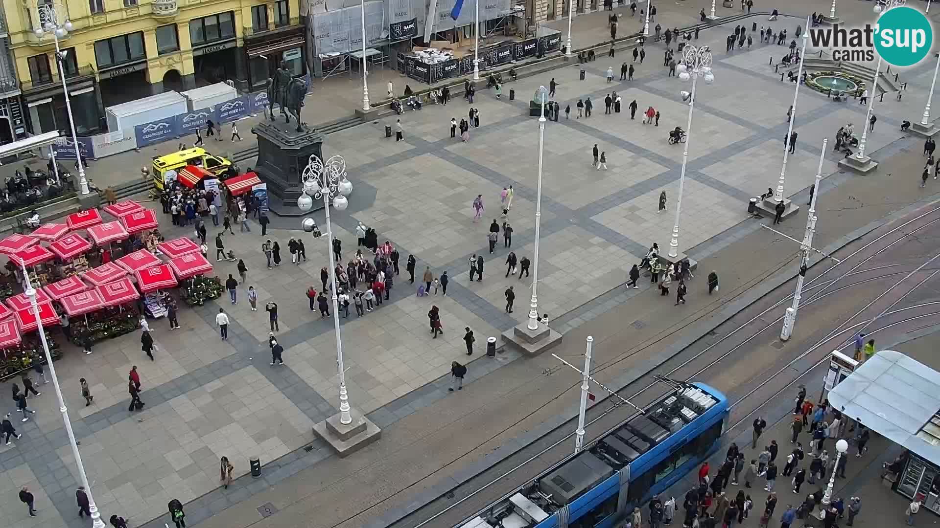 Plaza Ban Jelačić camera en vivo Zagreb – Hotel Dubrovnik
