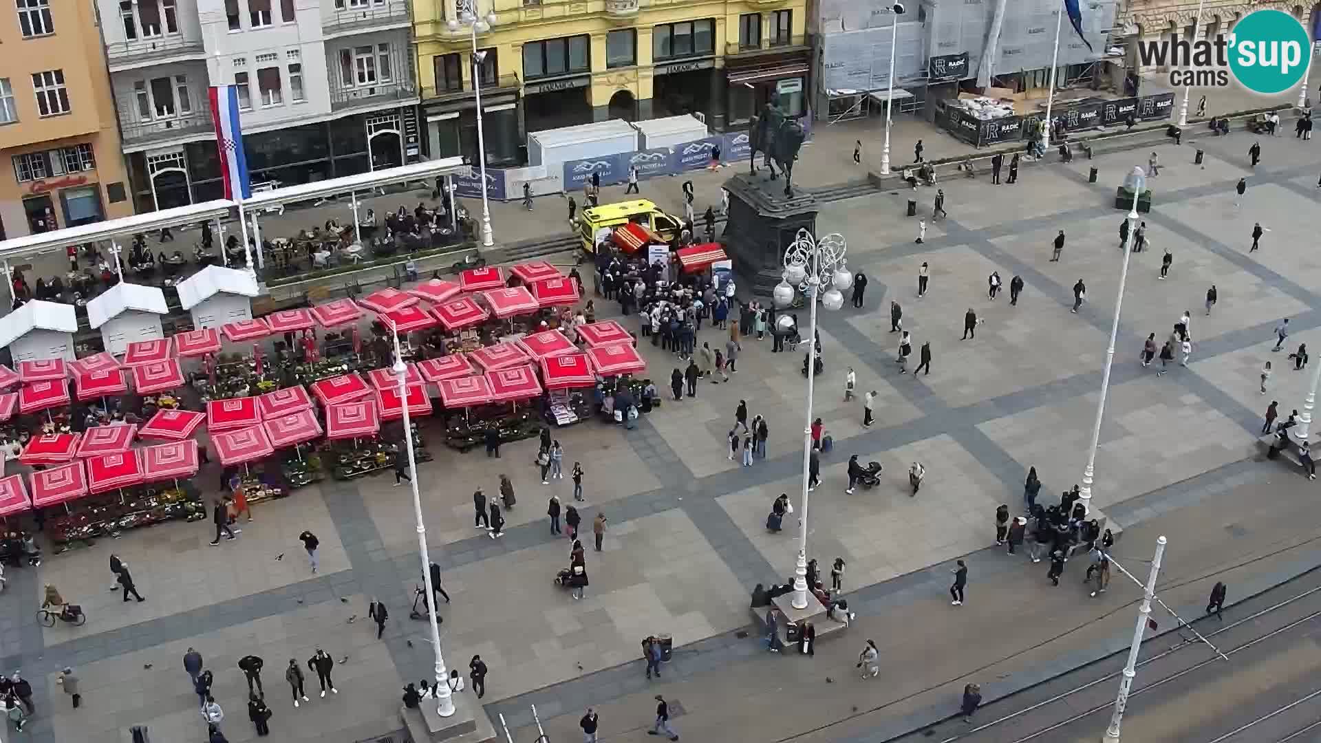 Ban Jelačić Platz  Live webcam Zagreb – Hotel Dubrovnik