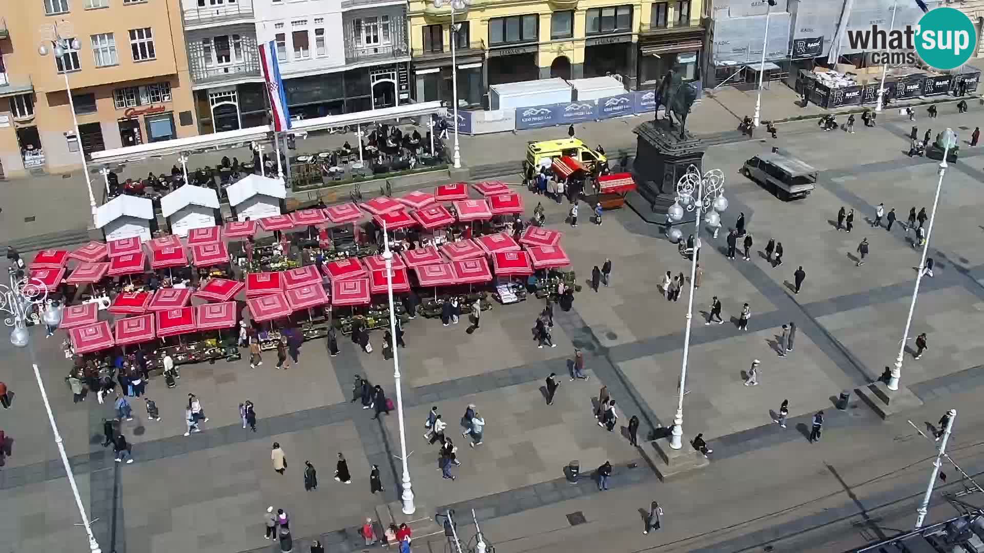 Piazza Ban Jelačić livecam Zagreb – Hotel Dubrovnik