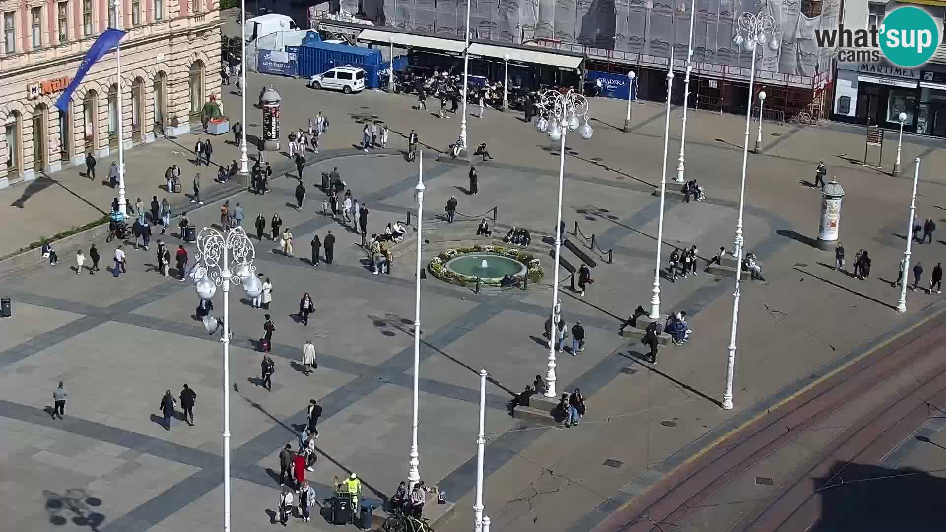 Ban Jelačić Platz  Live webcam Zagreb – Hotel Dubrovnik