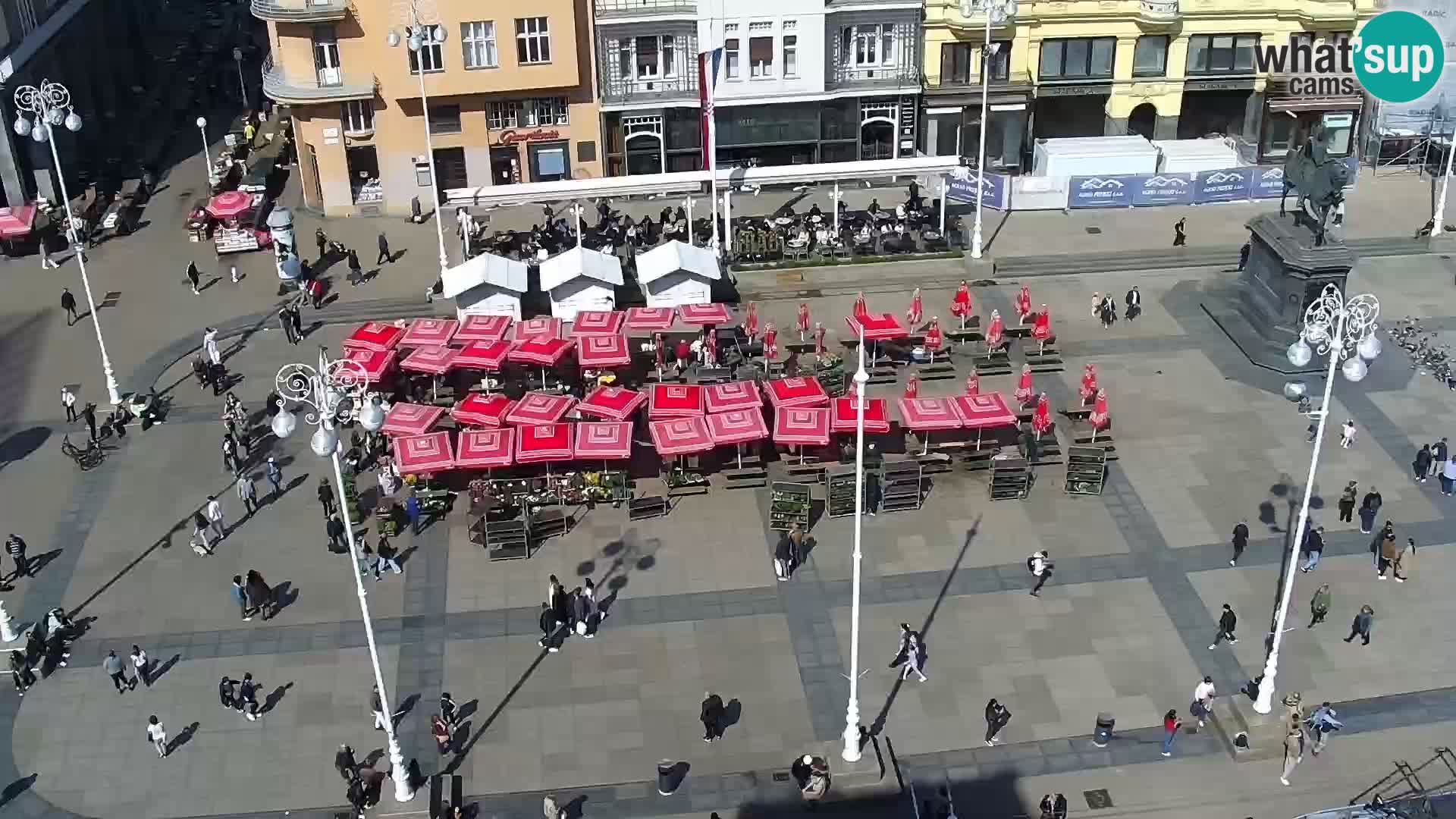 Trg Bana Jelačića v živo Zagreb – Hotel Dubrovnik