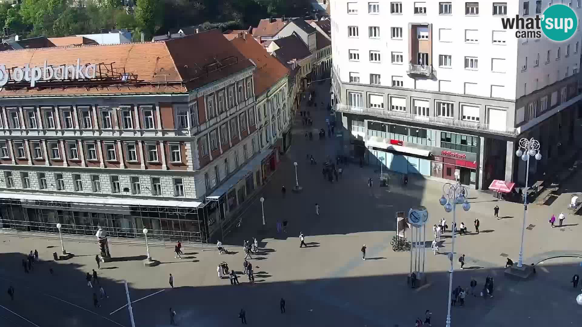 Plaza Ban Jelačić camera en vivo Zagreb – Hotel Dubrovnik