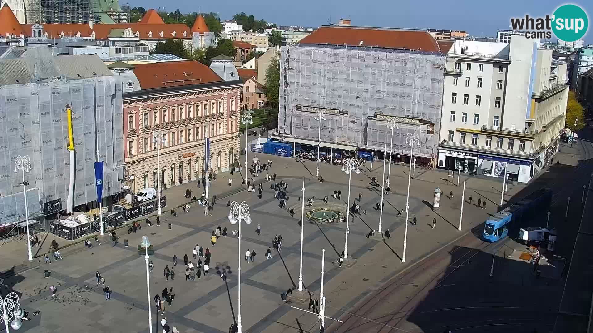 Plaza Ban Jelačić camera en vivo Zagreb – Hotel Dubrovnik