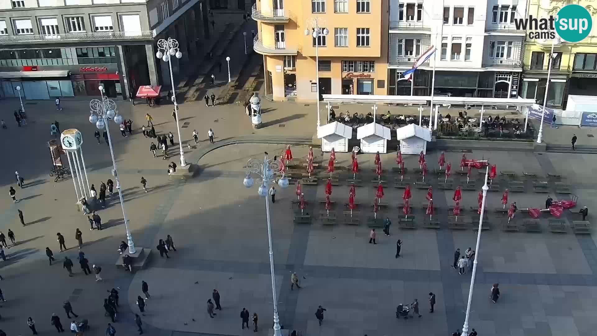Plaza Ban Jelačić camera en vivo Zagreb – Hotel Dubrovnik