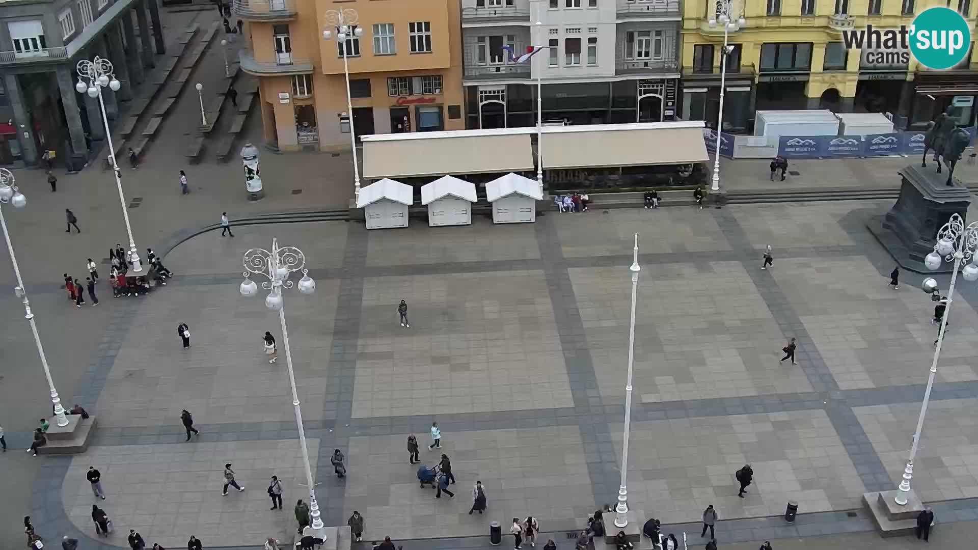 Trg Bana Jelačića web kamera Zagreb – Hotel Dubrovnik
