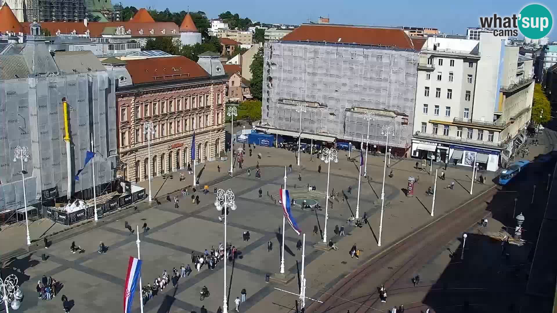 Ban Jelačić Platz  Live webcam Zagreb – Hotel Dubrovnik