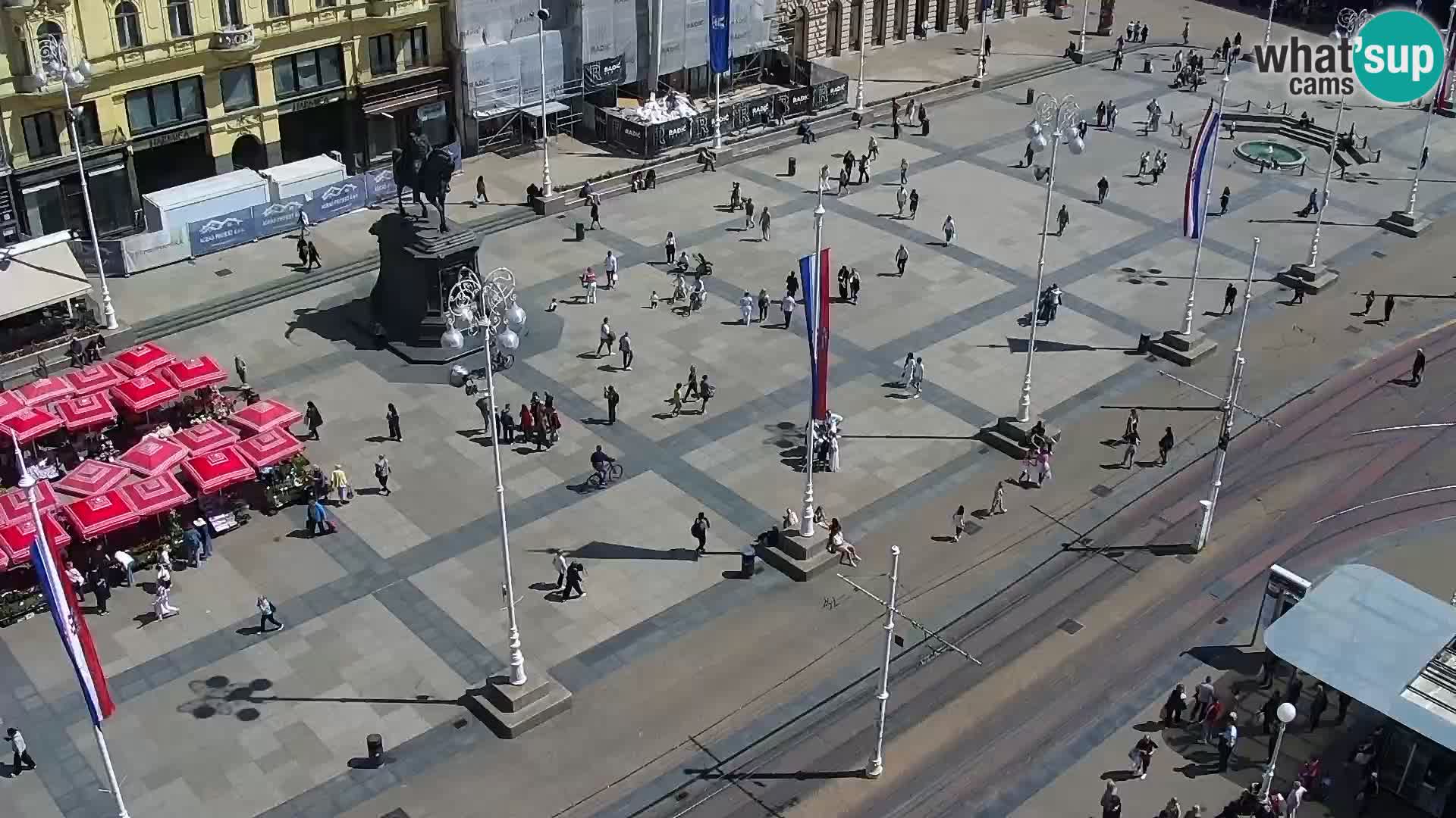 Trg Bana Jelačića web kamera Zagreb – Hotel Dubrovnik