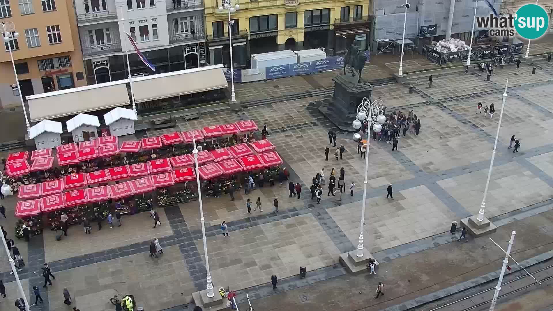 Trg Bana Jelačića web kamera Zagreb – Hotel Dubrovnik