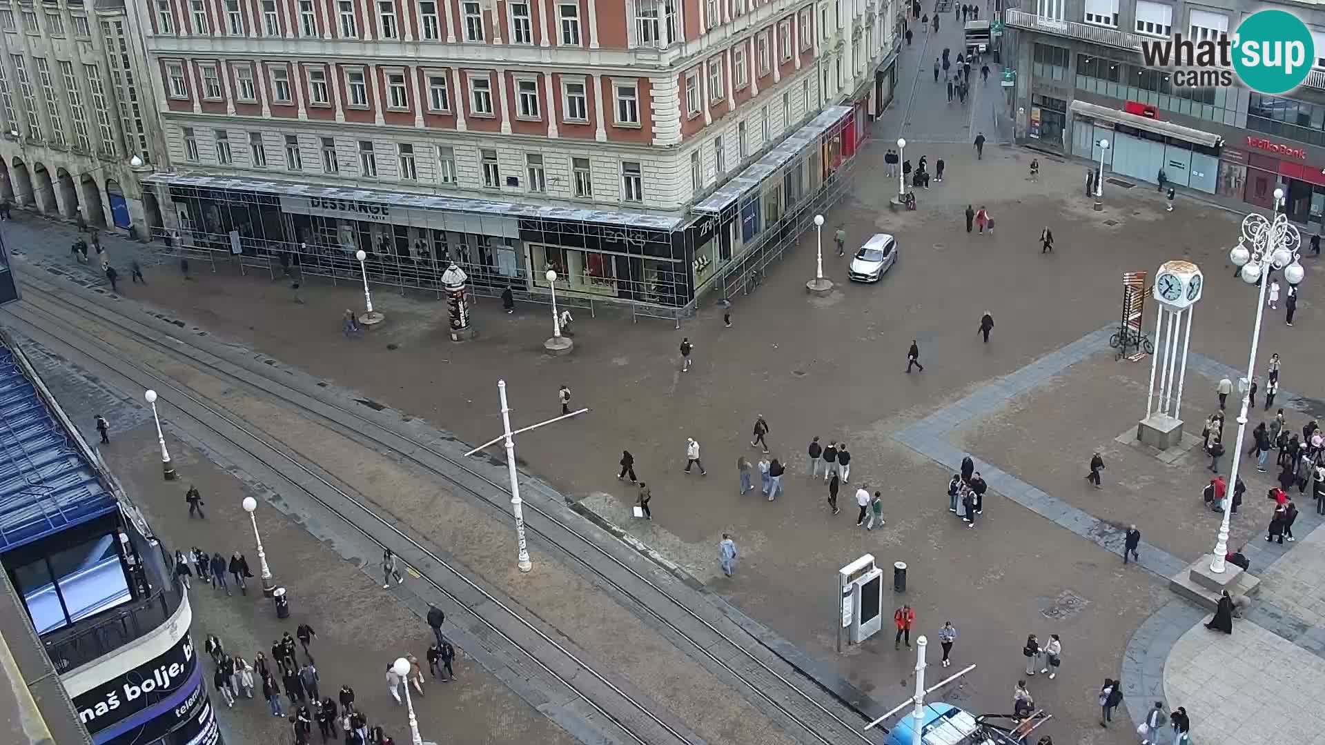 Trg Bana Jelačića v živo Zagreb – Hotel Dubrovnik