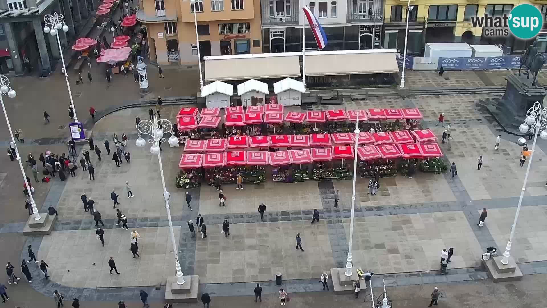 Trg Bana Jelačića web kamera Zagreb – Hotel Dubrovnik