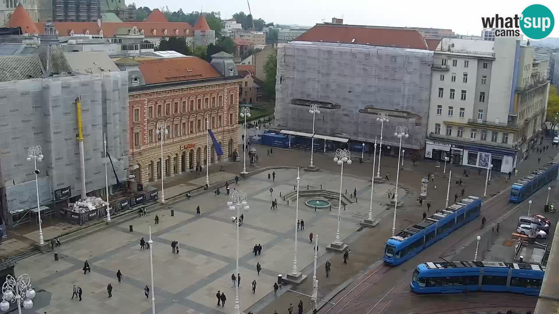 Trg Bana Jelačića web kamera Zagreb – Hotel Dubrovnik