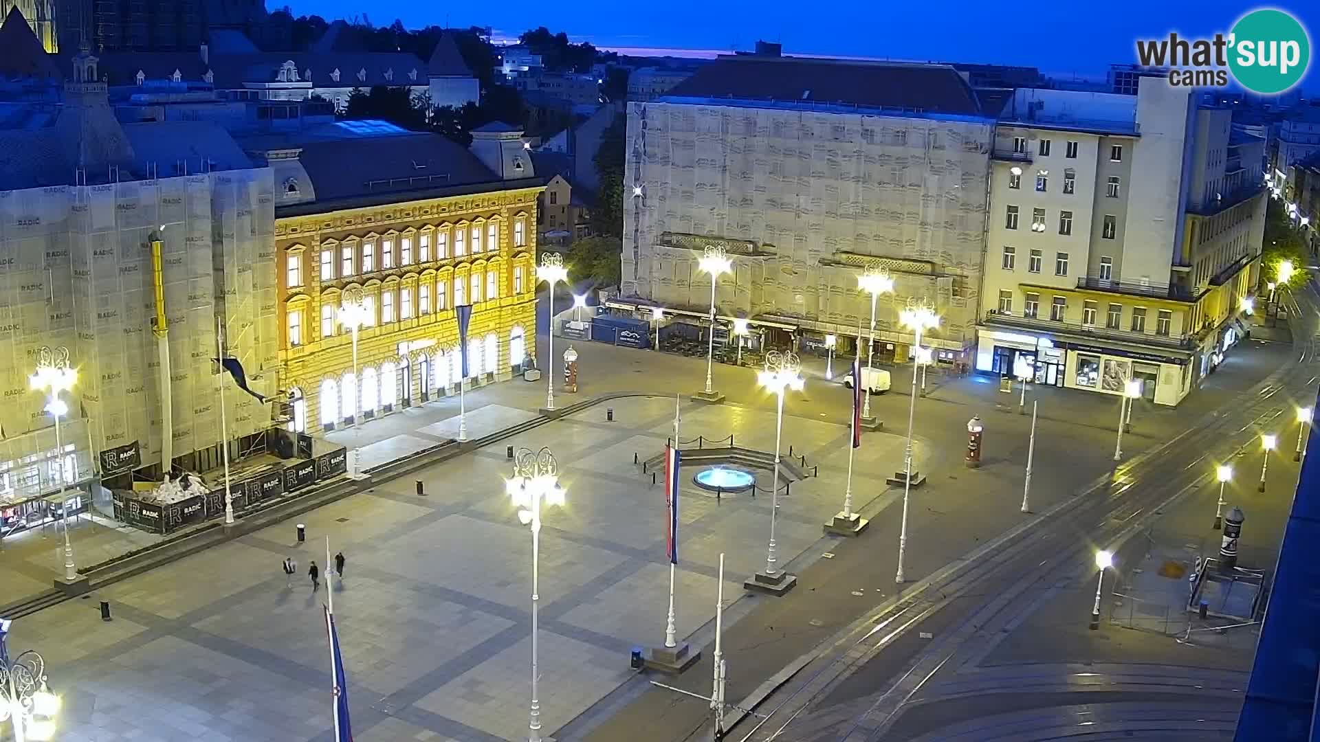 Piazza Ban Jelačić livecam Zagreb – Hotel Dubrovnik