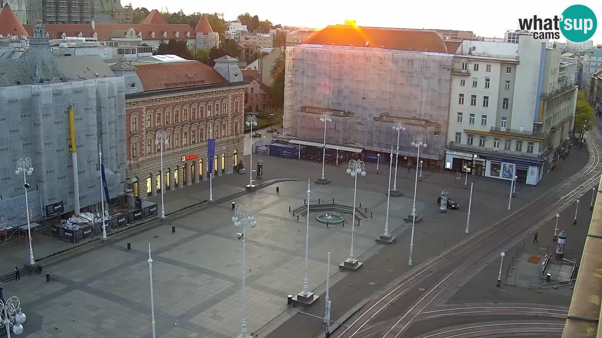 LIVE Webcam Zagreb Hotel Dubrovnik | Ban Jelačić square