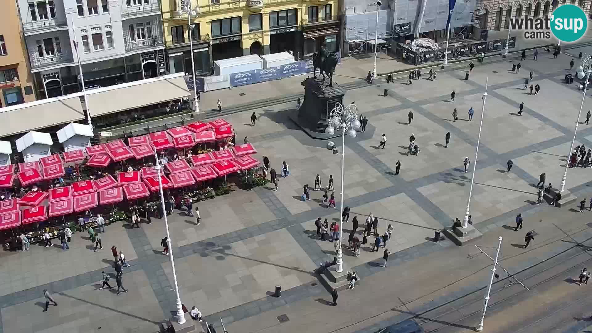 Ban Jelačić Platz  Live webcam Zagreb – Hotel Dubrovnik