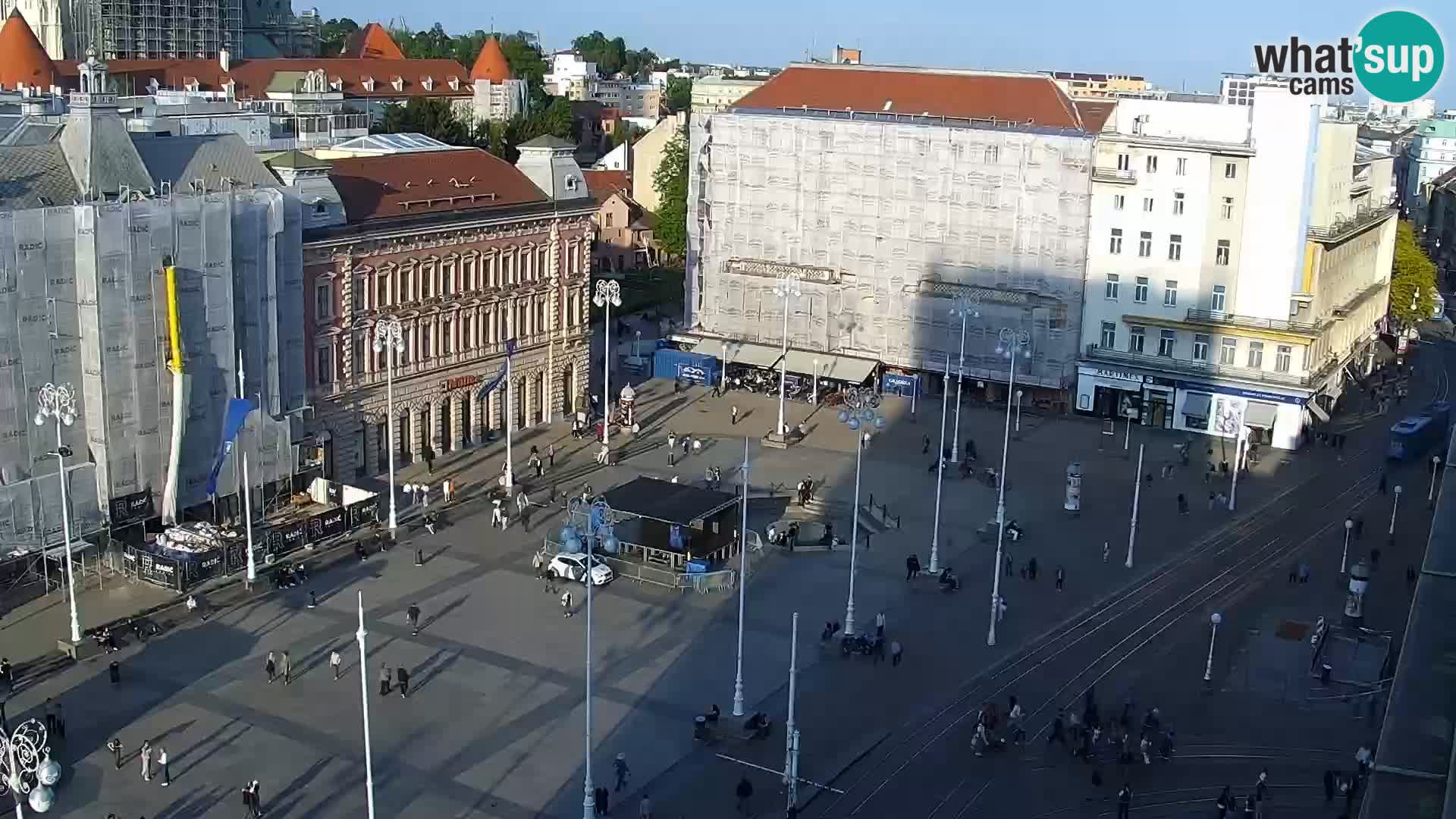 LIVE Webcam Zagreb Hotel Dubrovnik | Ban Jelačić square