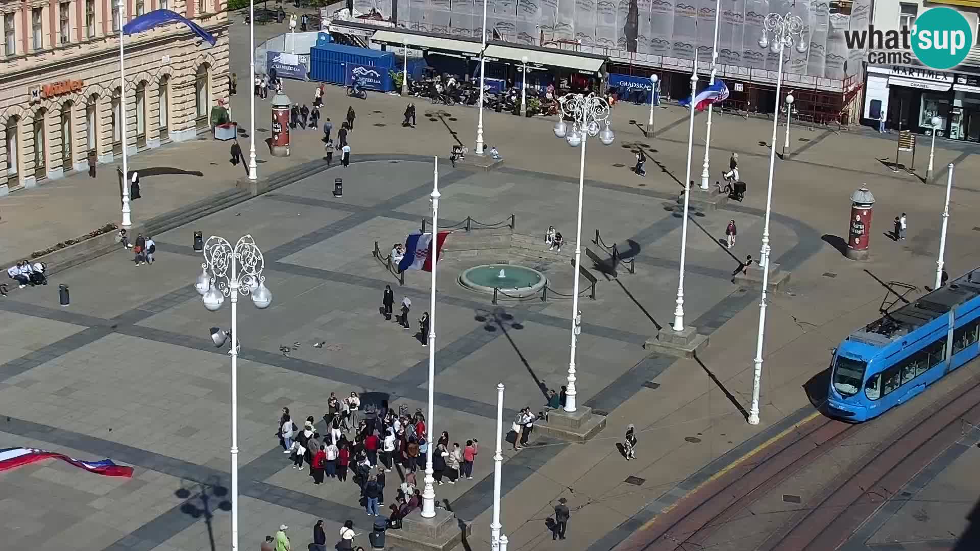LIVE Webcam Zagreb Hotel Dubrovnik | Ban Jelačić square