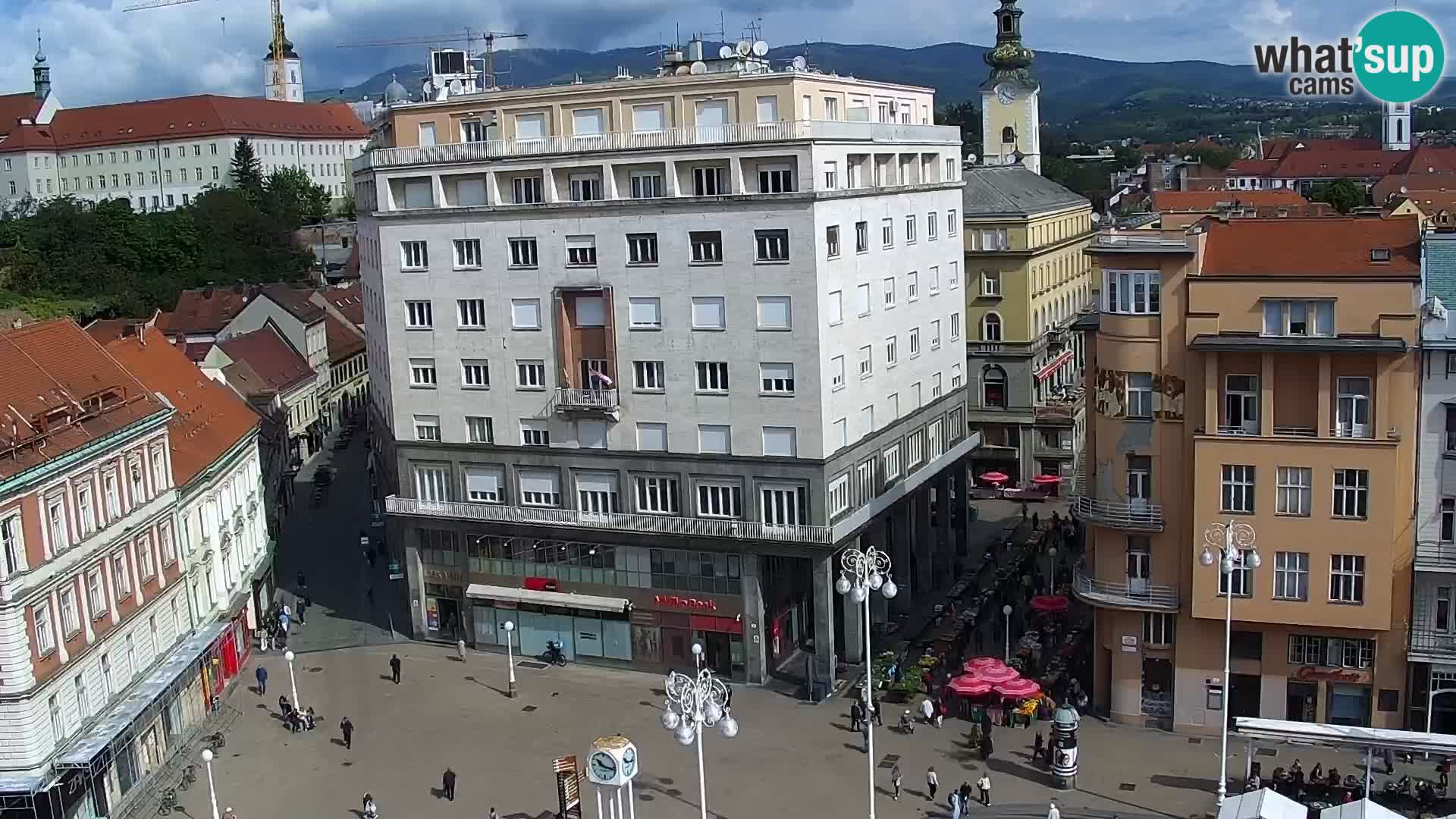 Piazza Ban Jelačić livecam Zagreb – Hotel Dubrovnik