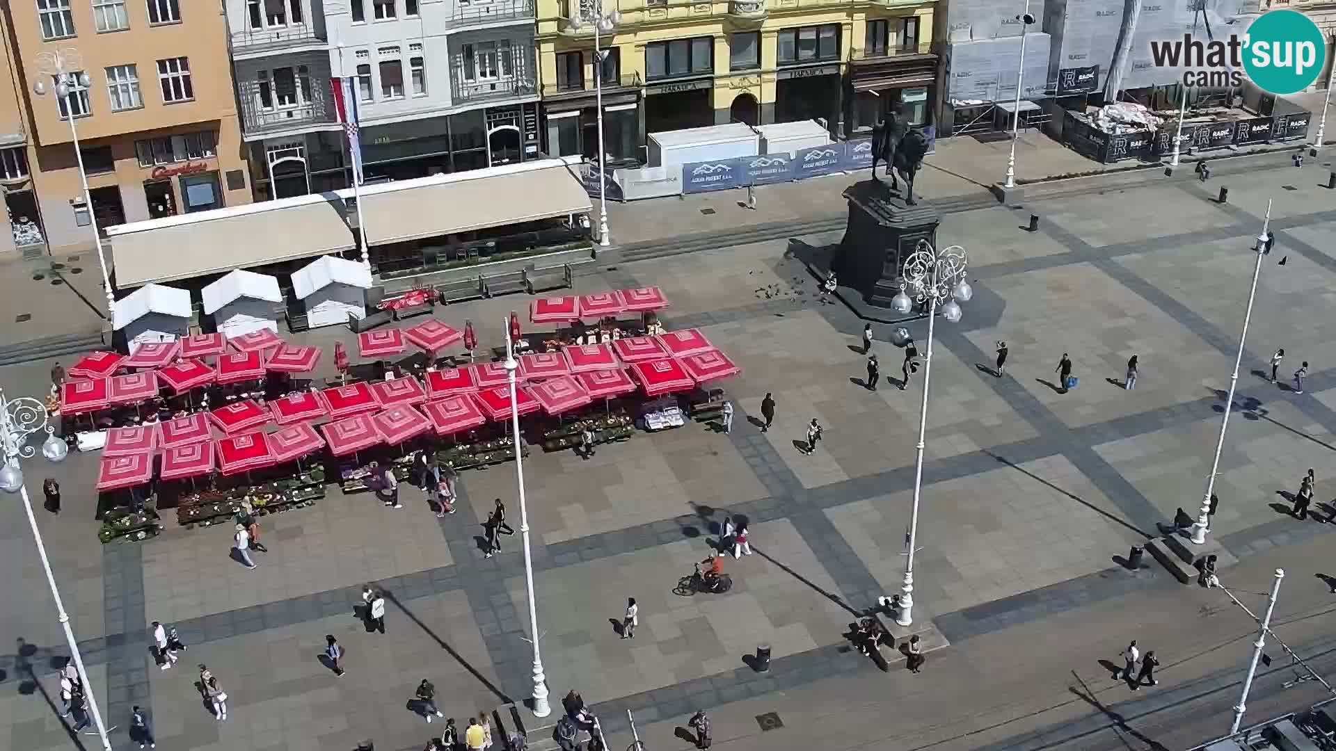 Trg Bana Jelačića v živo Zagreb – Hotel Dubrovnik