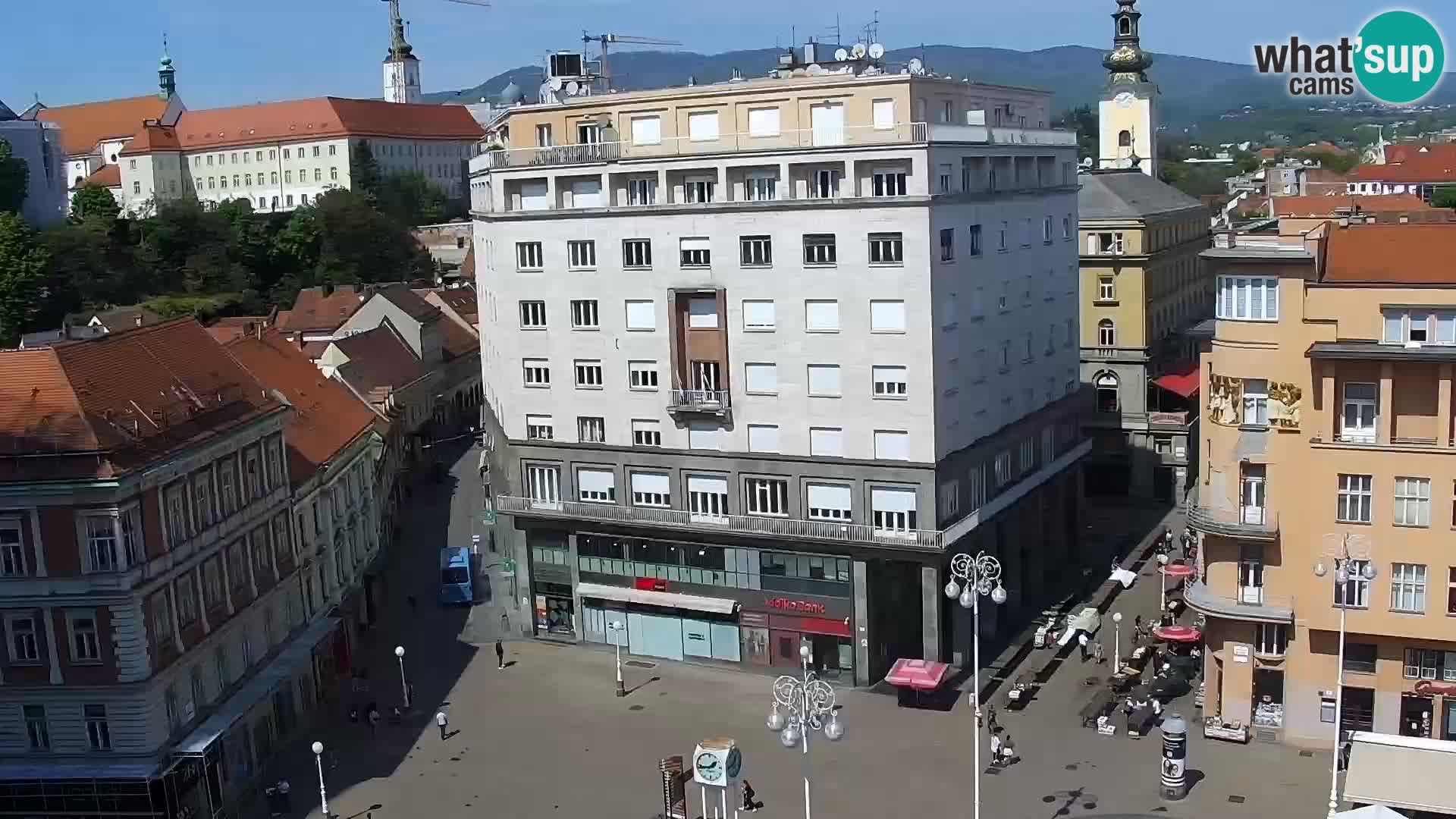 Ban Jelačić Platz  Live webcam Zagreb – Hotel Dubrovnik