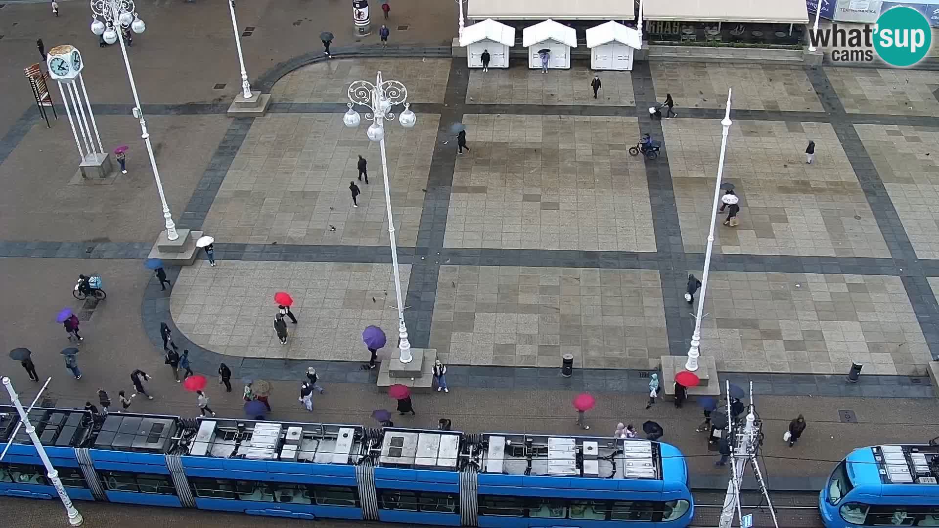 Trg Bana Jelačića v živo Zagreb – Hotel Dubrovnik