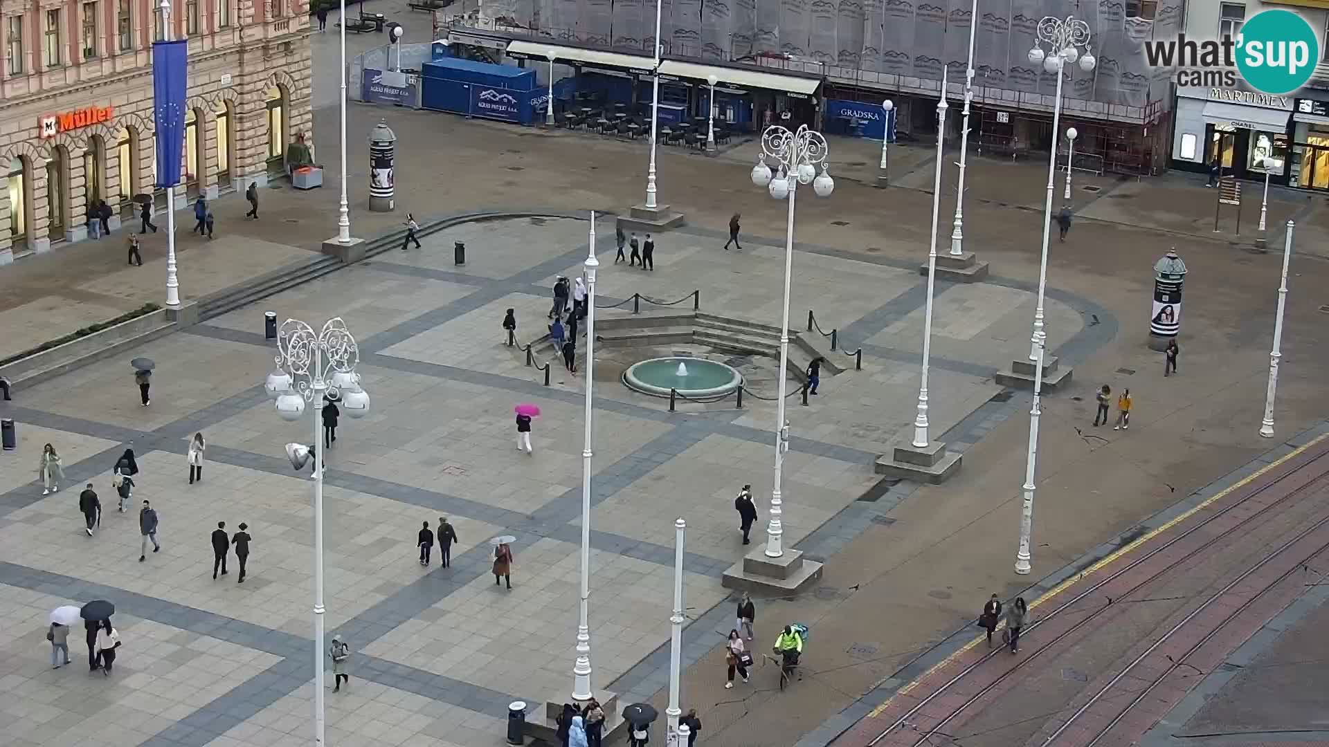 Plaza Ban Jelačić camera en vivo Zagreb – Hotel Dubrovnik