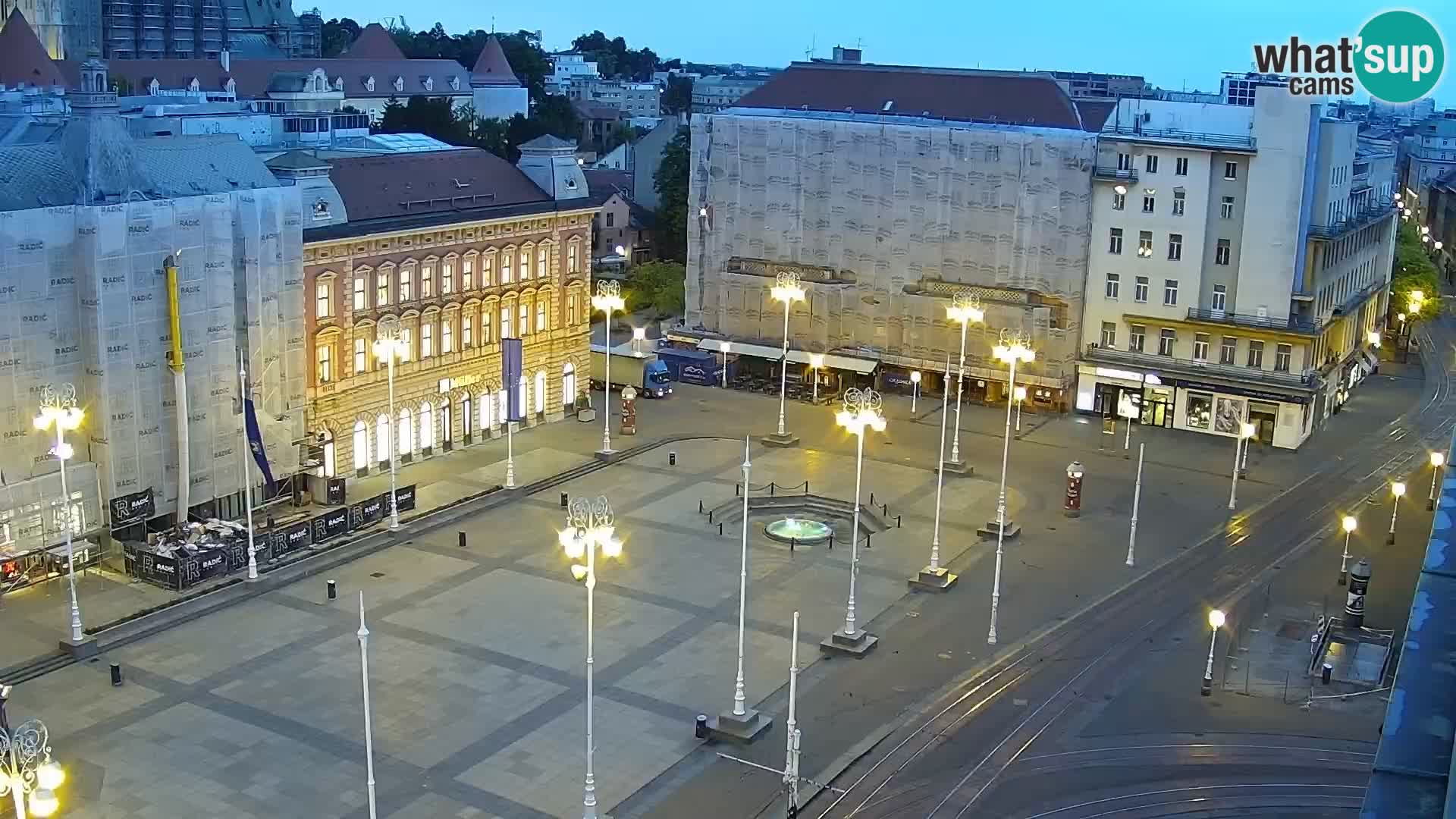 Plaza Ban Jelačić camera en vivo Zagreb – Hotel Dubrovnik