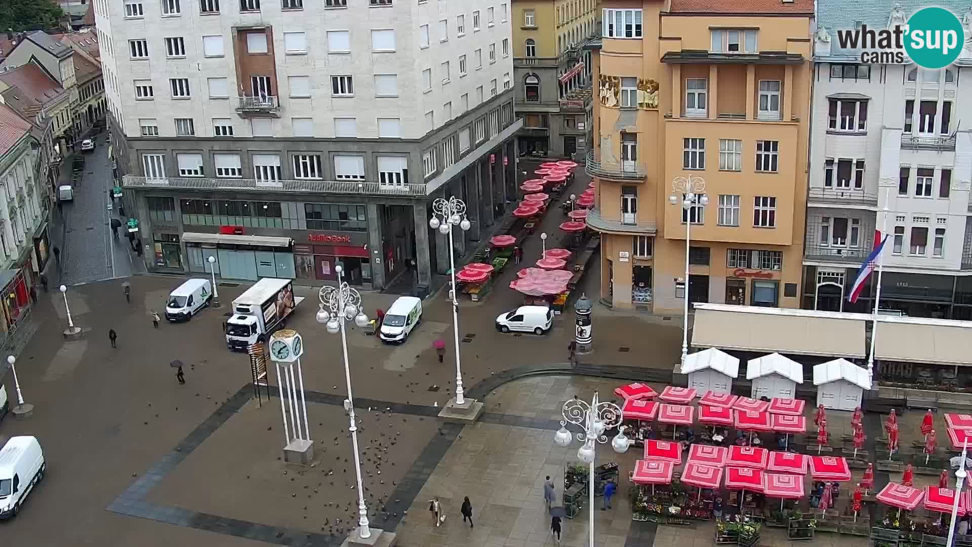 Trg Bana Jelačića v živo Zagreb – Hotel Dubrovnik