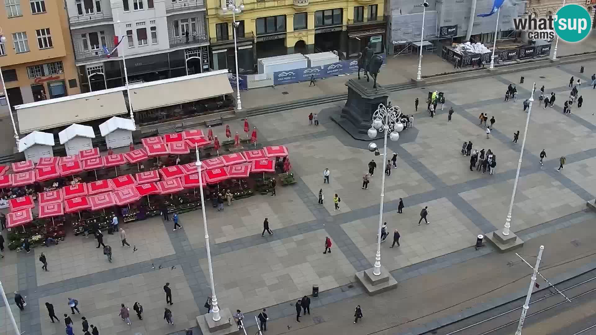 Plaza Ban Jelačić camera en vivo Zagreb – Hotel Dubrovnik