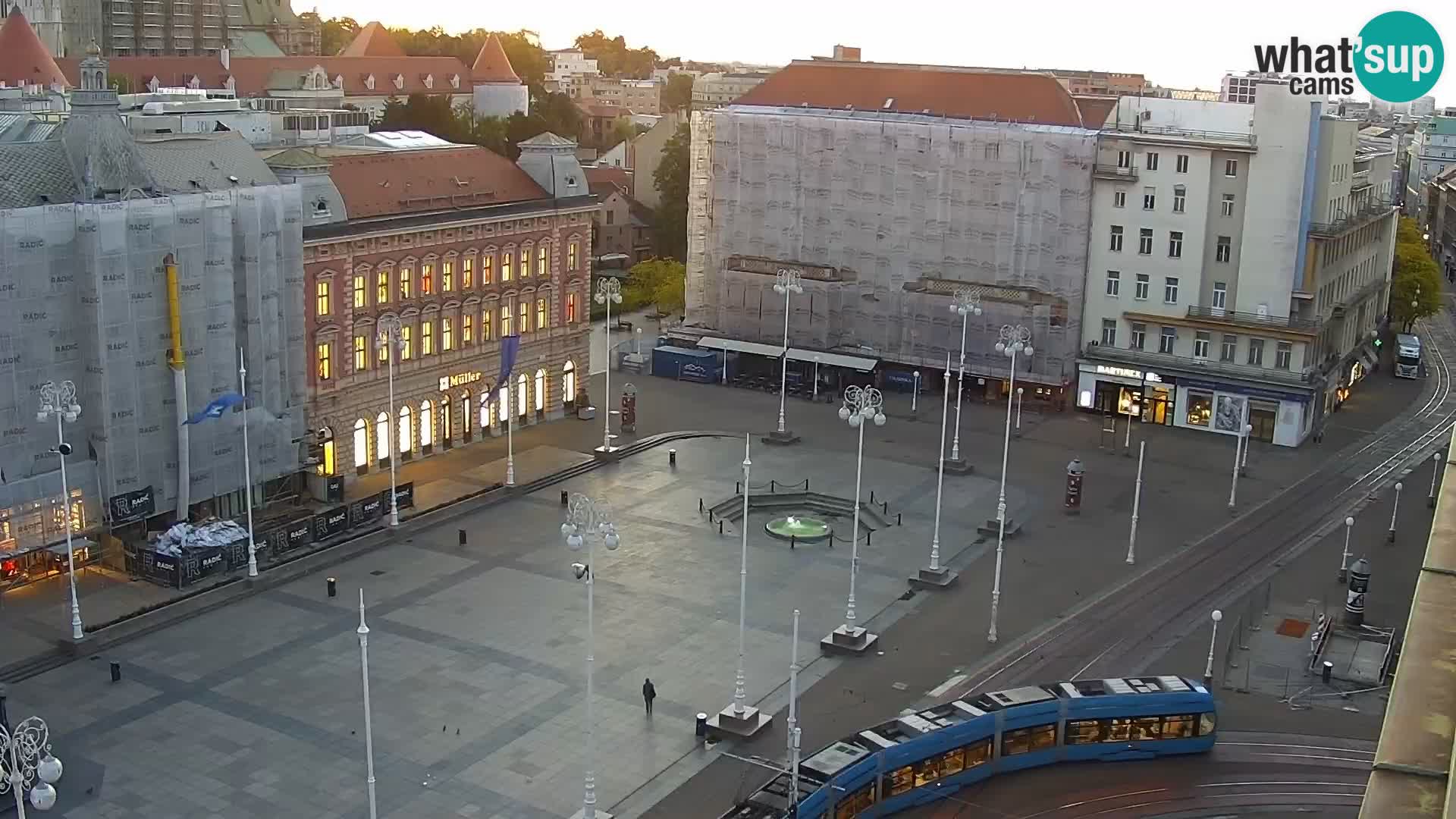 Ban Jelačić Platz  Live webcam Zagreb – Hotel Dubrovnik