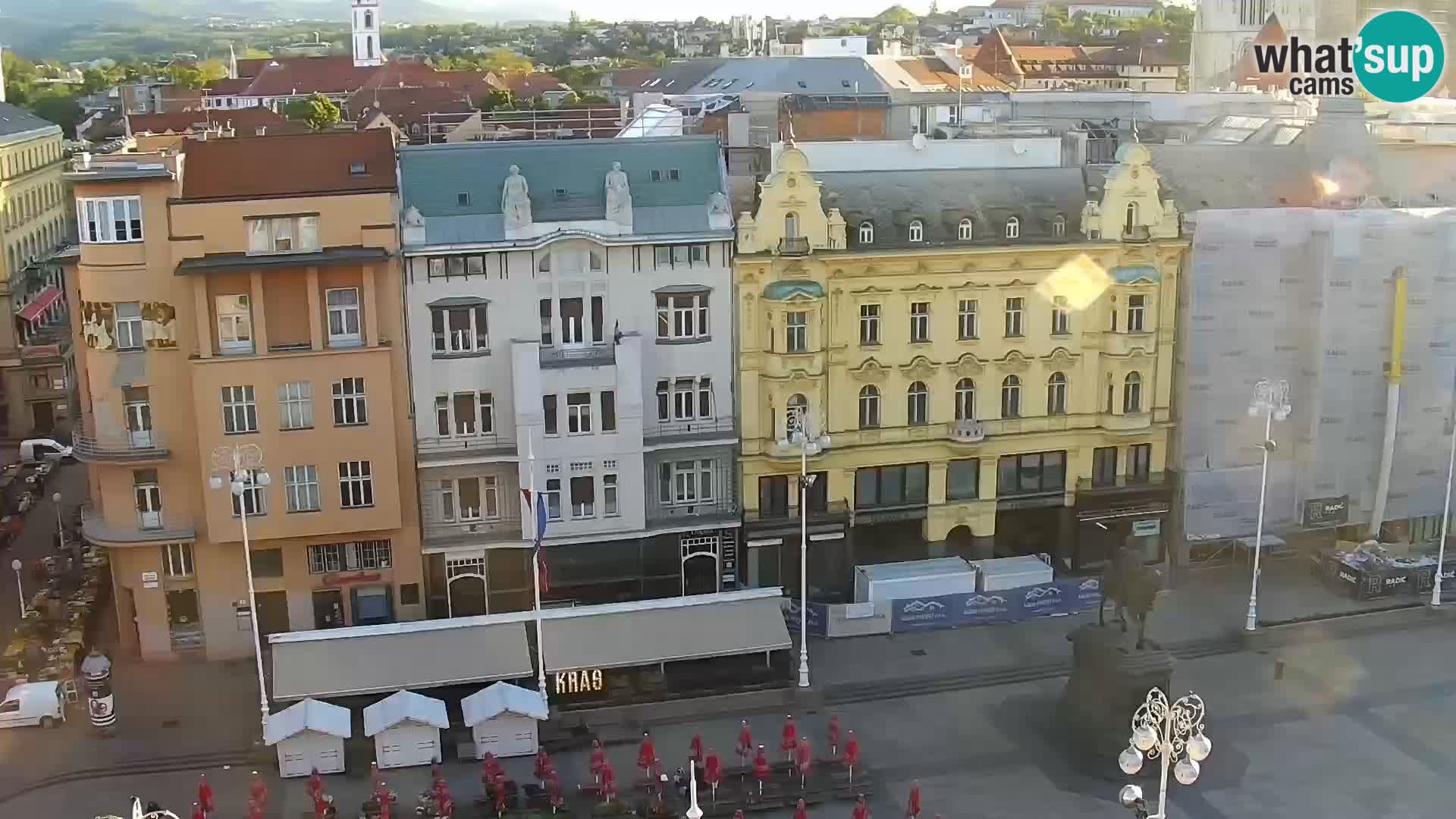 Trg Bana Jelačića web kamera Zagreb – Hotel Dubrovnik