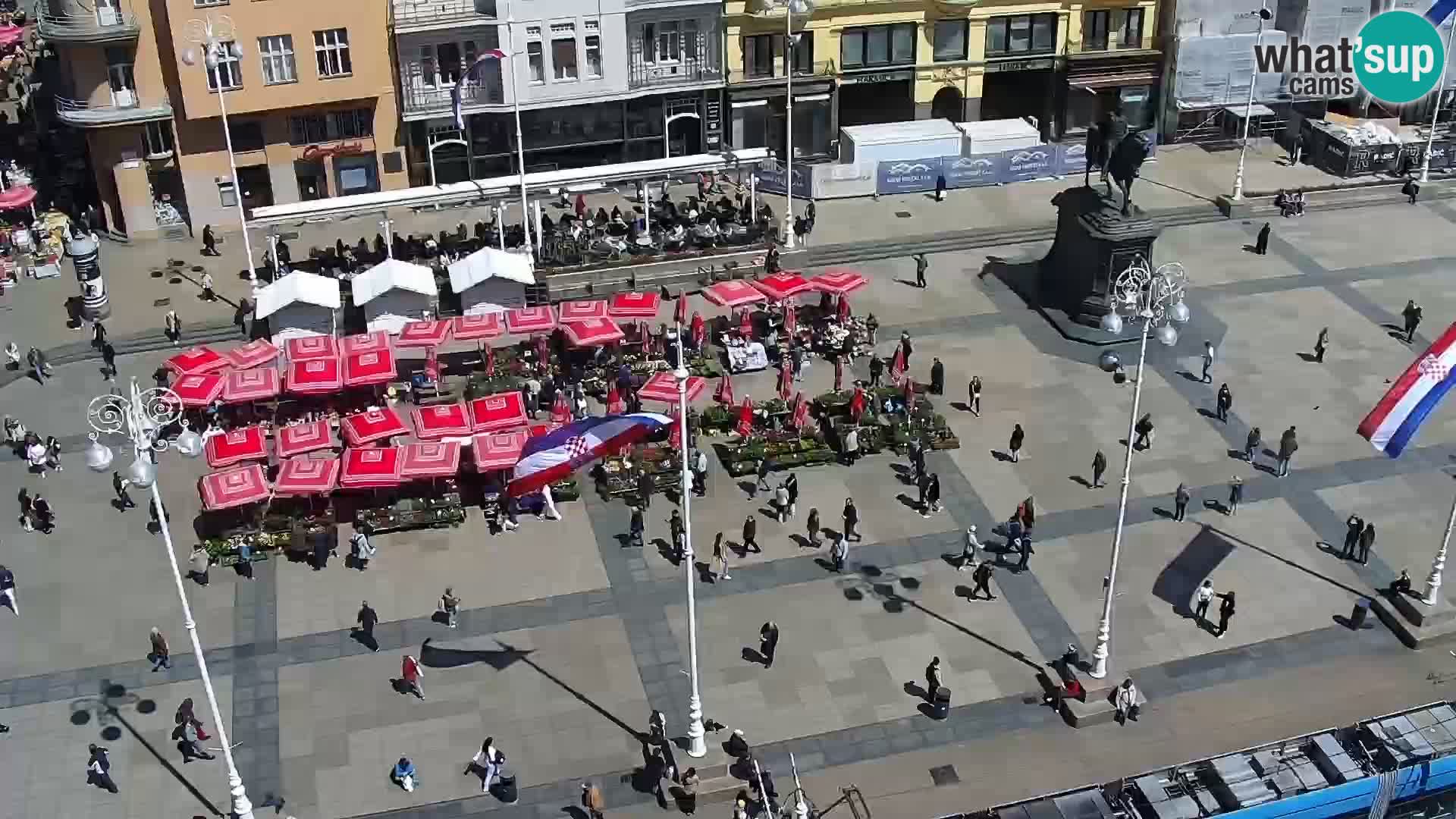 Trg Bana Jelačića web kamera Zagreb – Hotel Dubrovnik