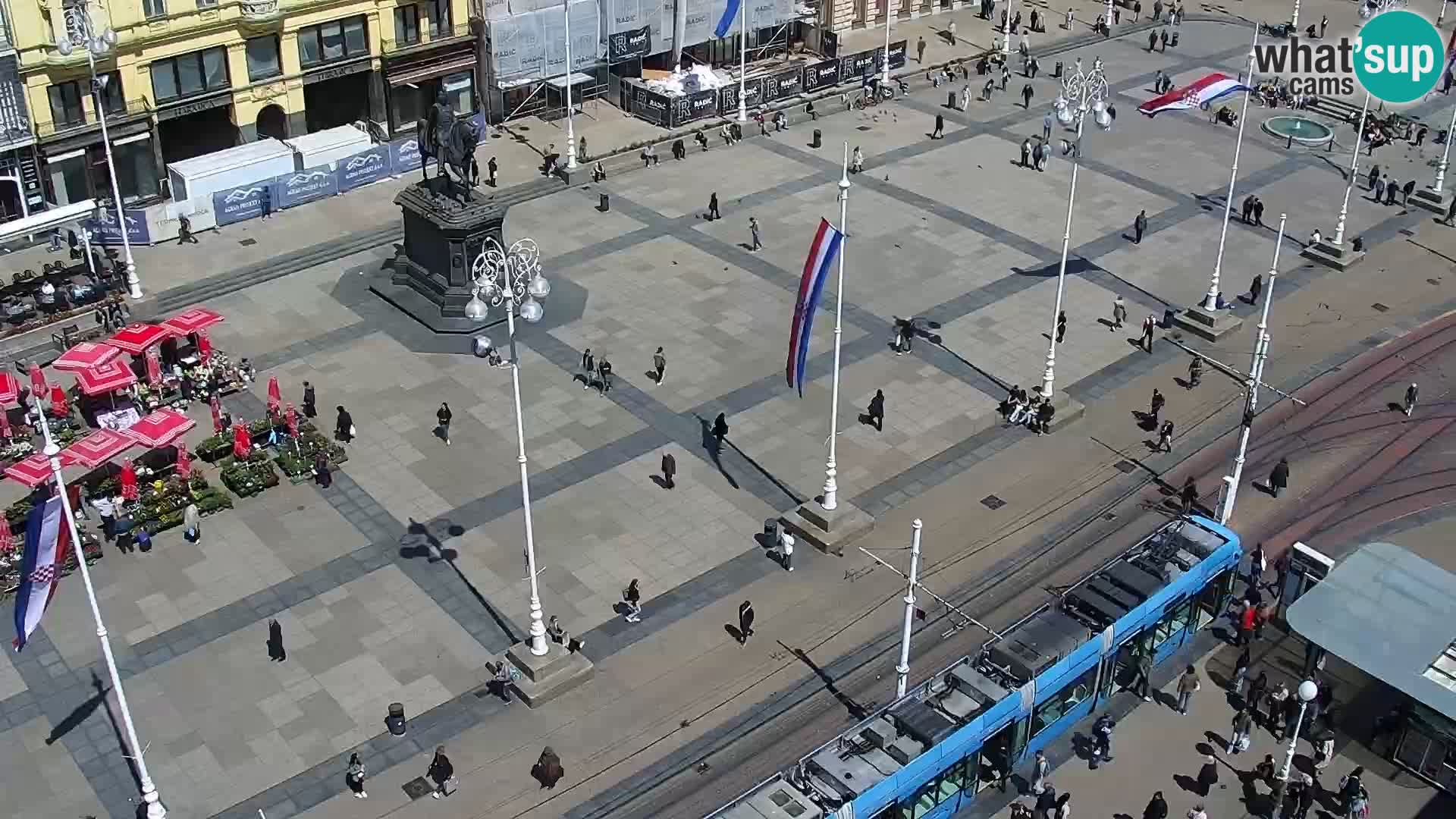 Trg Bana Jelačića web kamera Zagreb – Hotel Dubrovnik