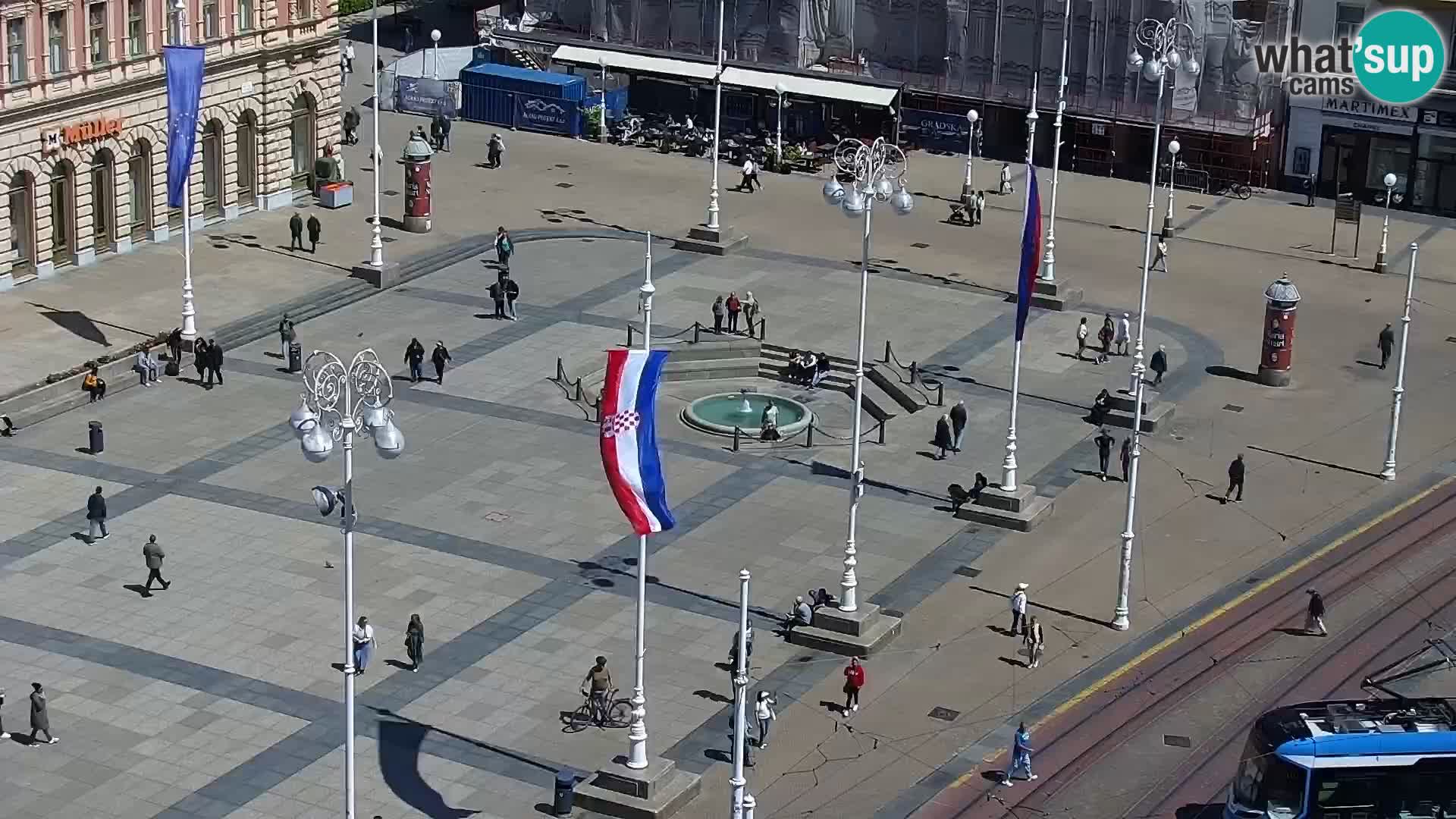Plaza Ban Jelačić camera en vivo Zagreb – Hotel Dubrovnik