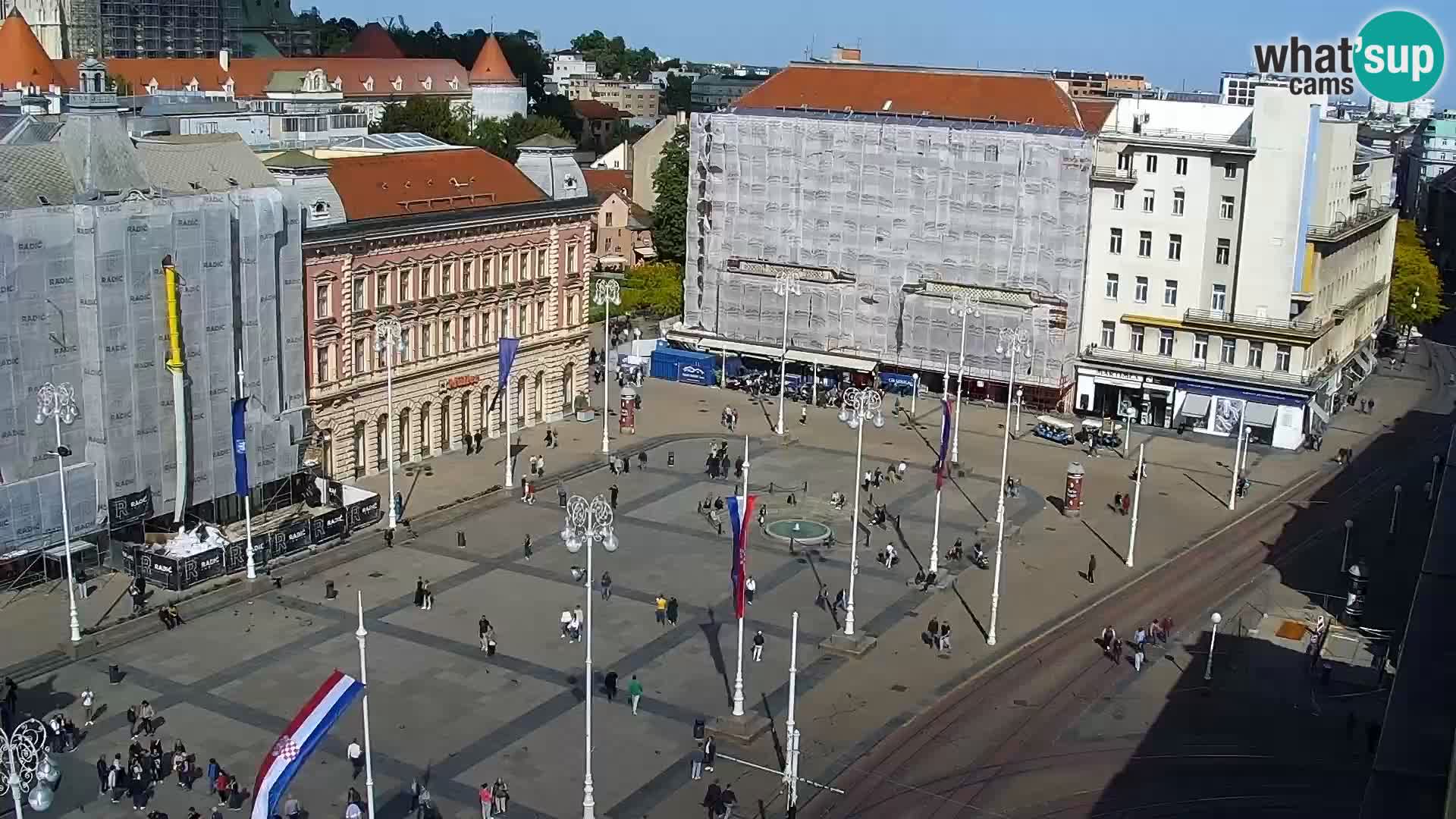 Trg Bana Jelačića web kamera Zagreb – Hotel Dubrovnik