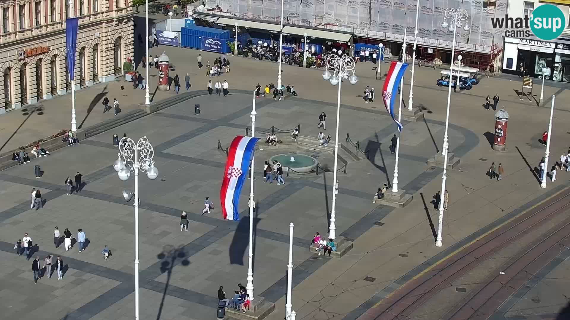 Piazza Ban Jelačić livecam Zagreb – Hotel Dubrovnik