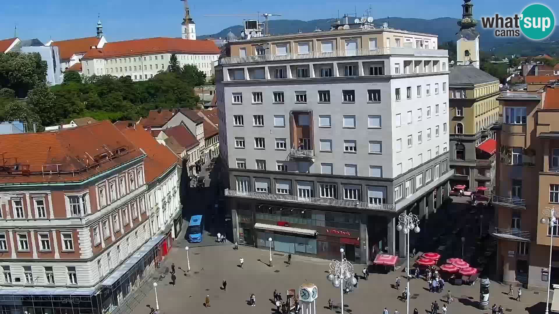 Ban Jelačić Platz  Live webcam Zagreb – Hotel Dubrovnik